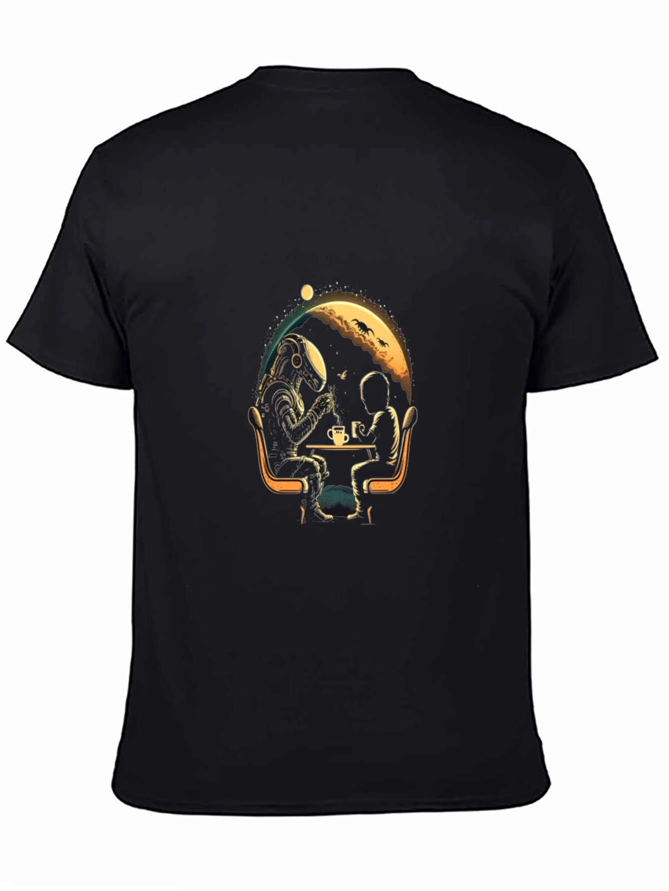 Astronaut Coffee Break Graphic T-Shirt