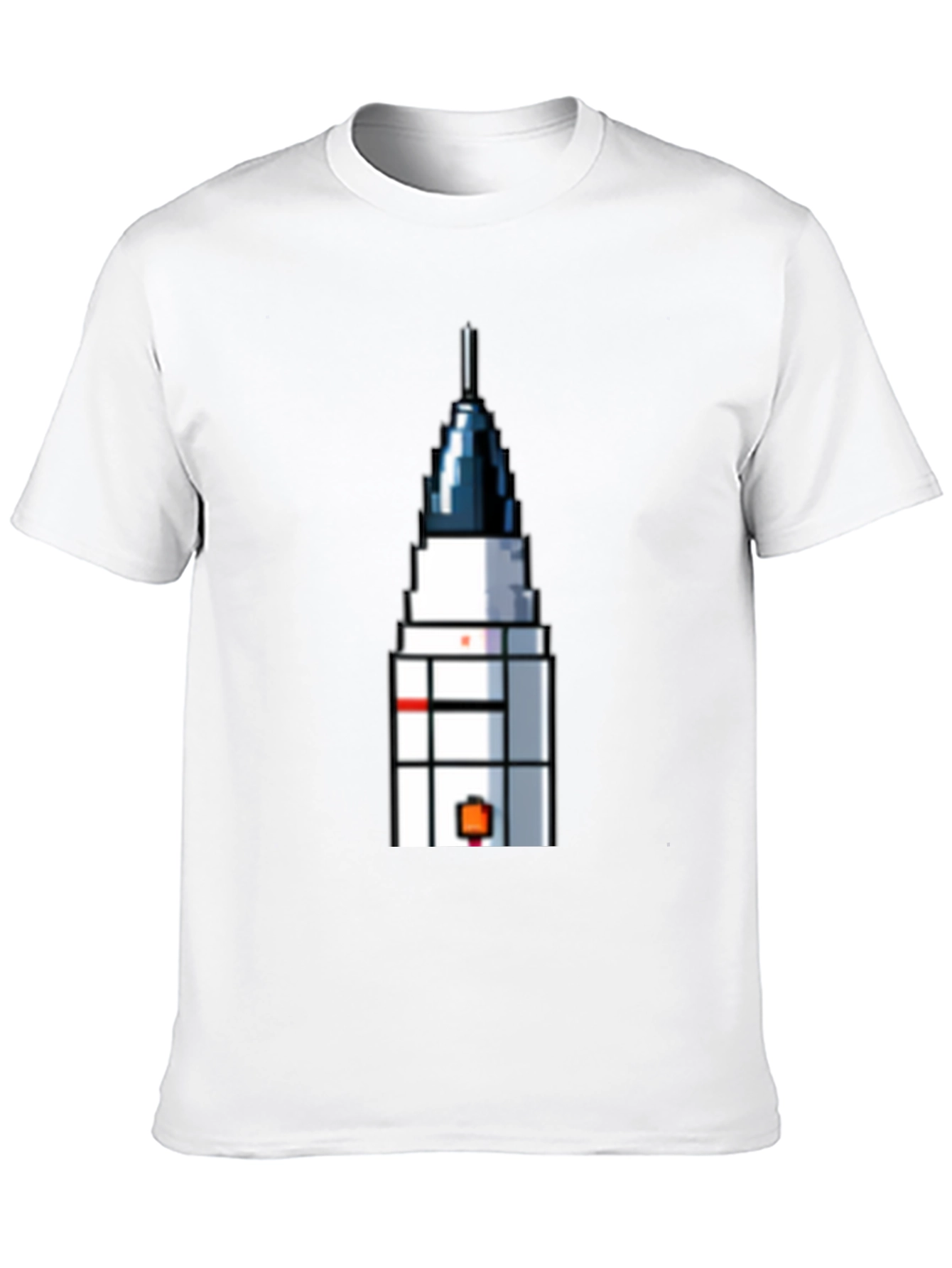 Pixel Art Rocket T-Shirt - Retro Space Fan Tee
