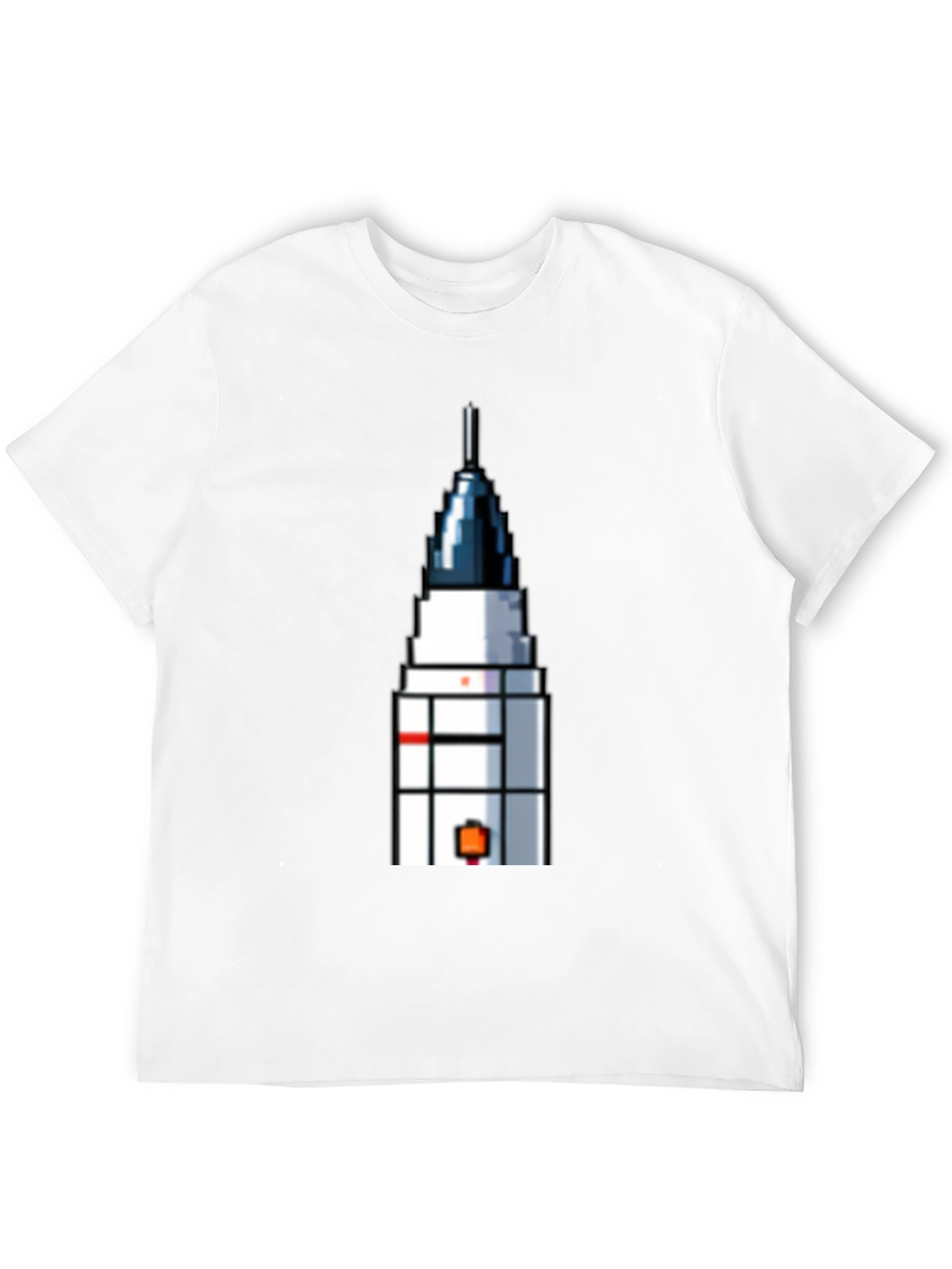 Pixel Art Rocket T-Shirt - Retro Space Fan Tee