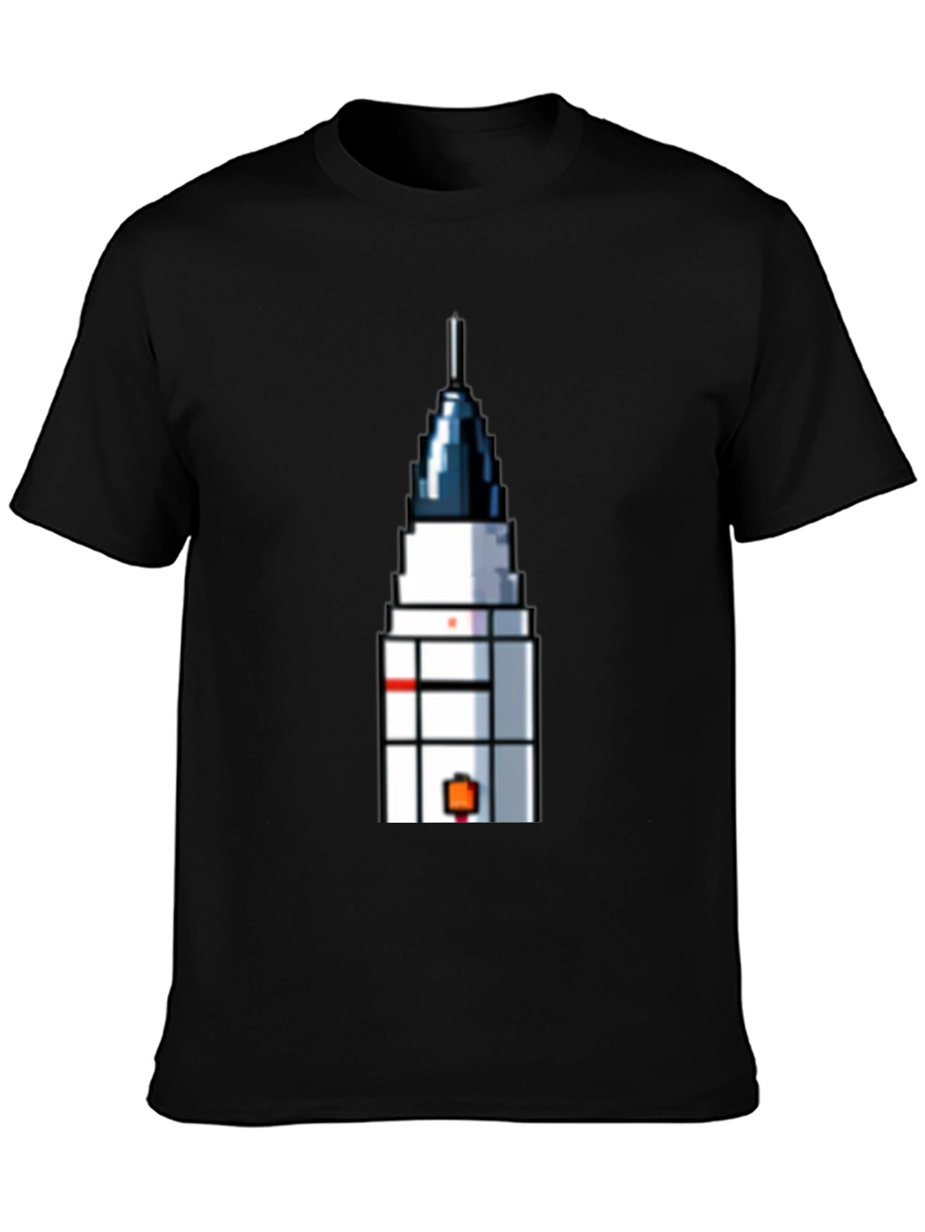 Pixel Art Rocket T-Shirt - Retro Space Fan Tee