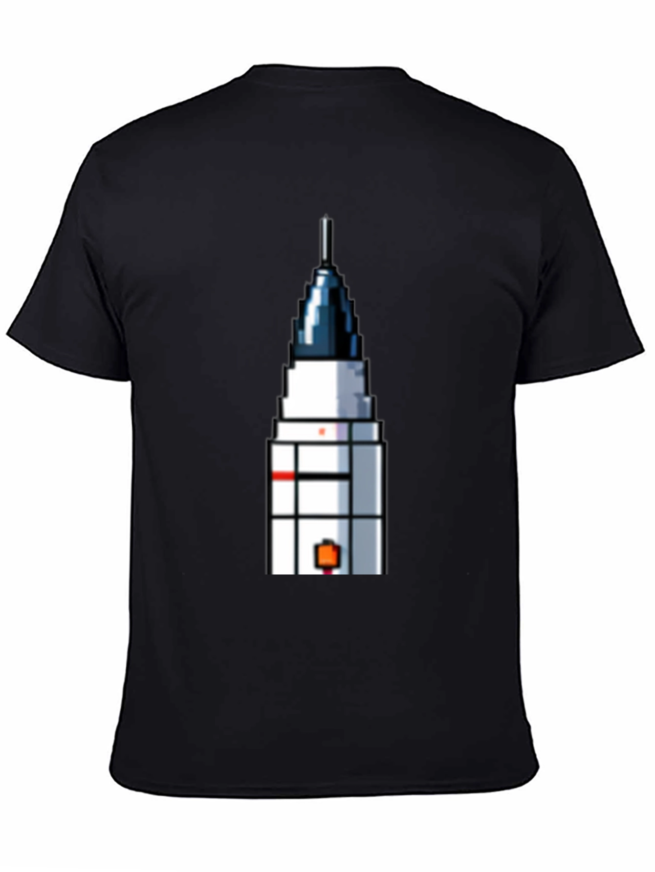 Pixel Art Rocket T-Shirt - Retro Space Fan Tee