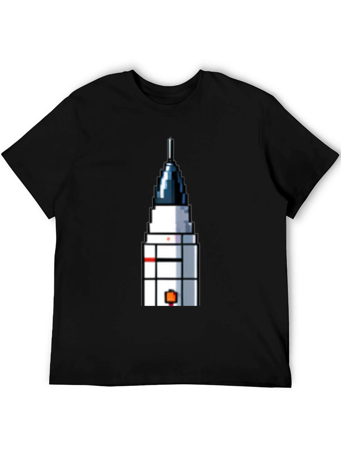 Pixel Art Rocket T-Shirt - Retro Space Fan Tee