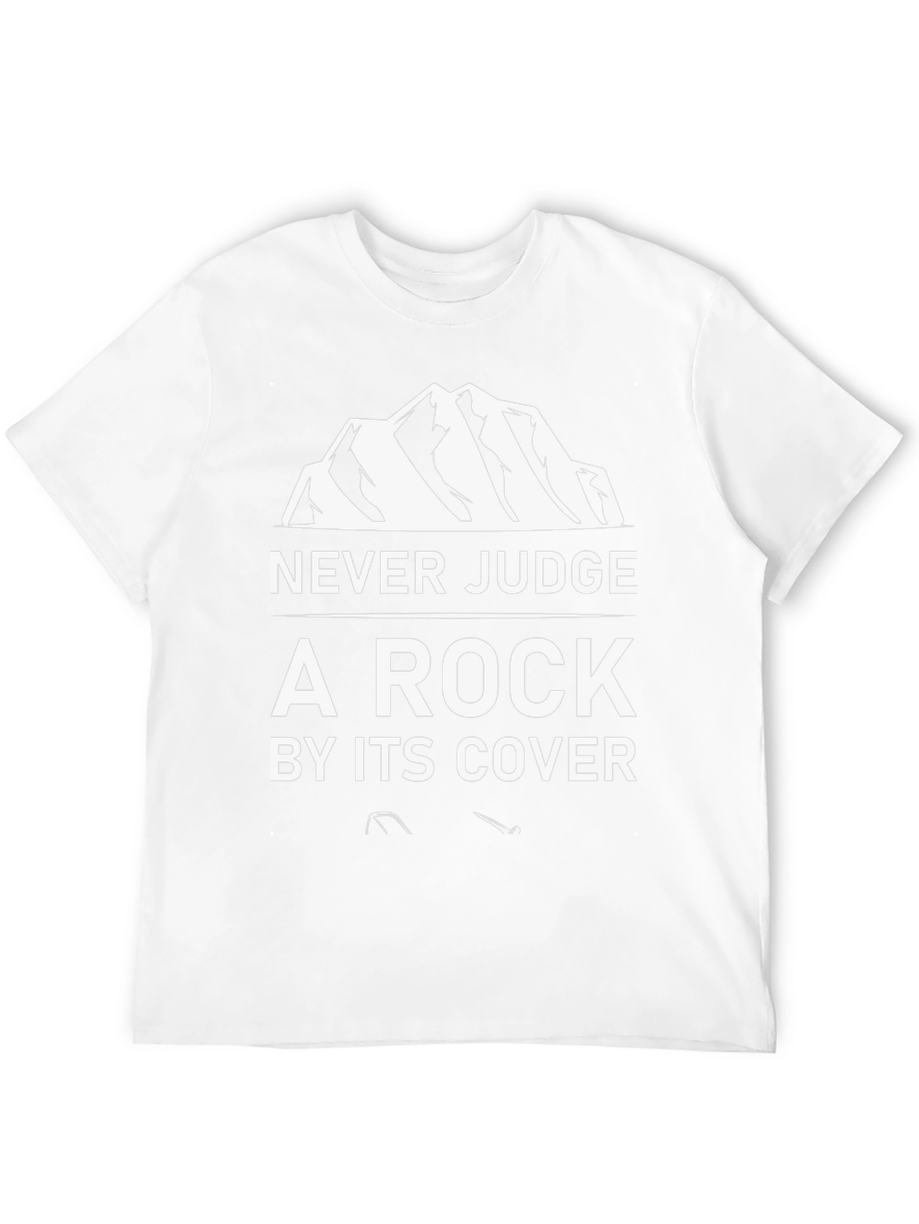 Never Judge a Rock Black Graphic Tee