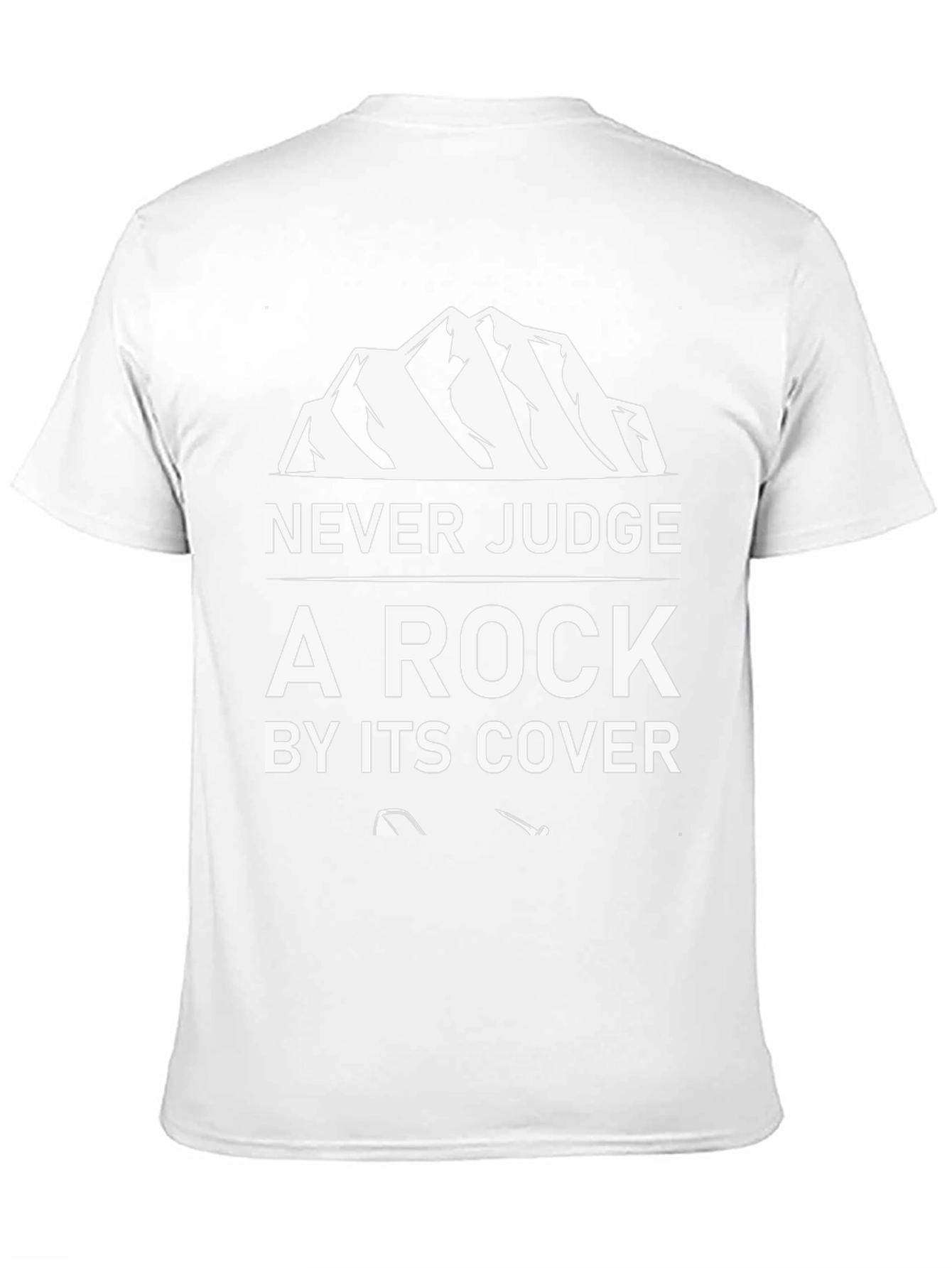 Never Judge a Rock Black Graphic Tee