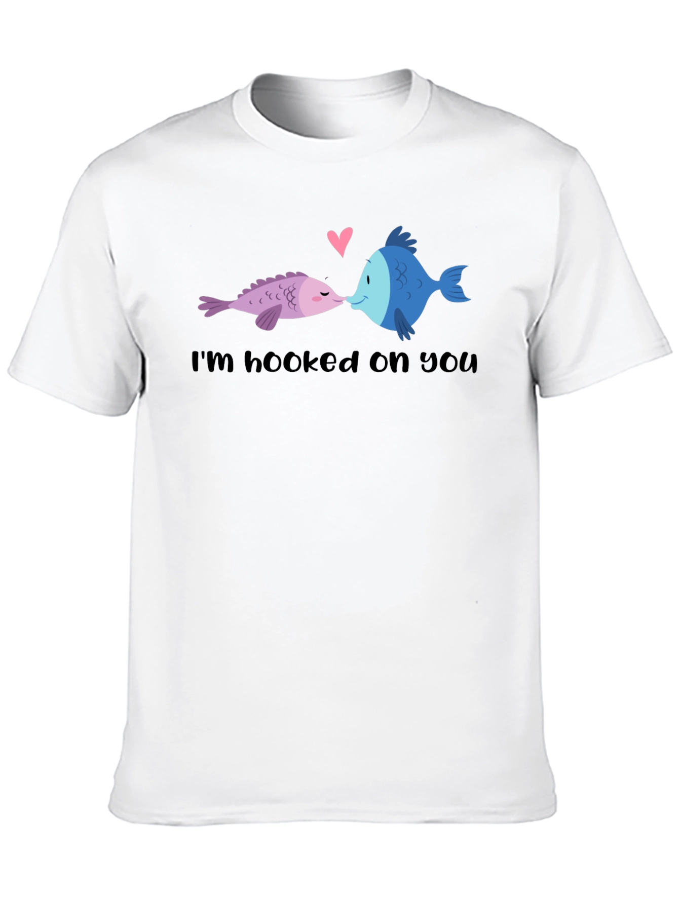 Hooked on You Fish Graphic T-Shirt