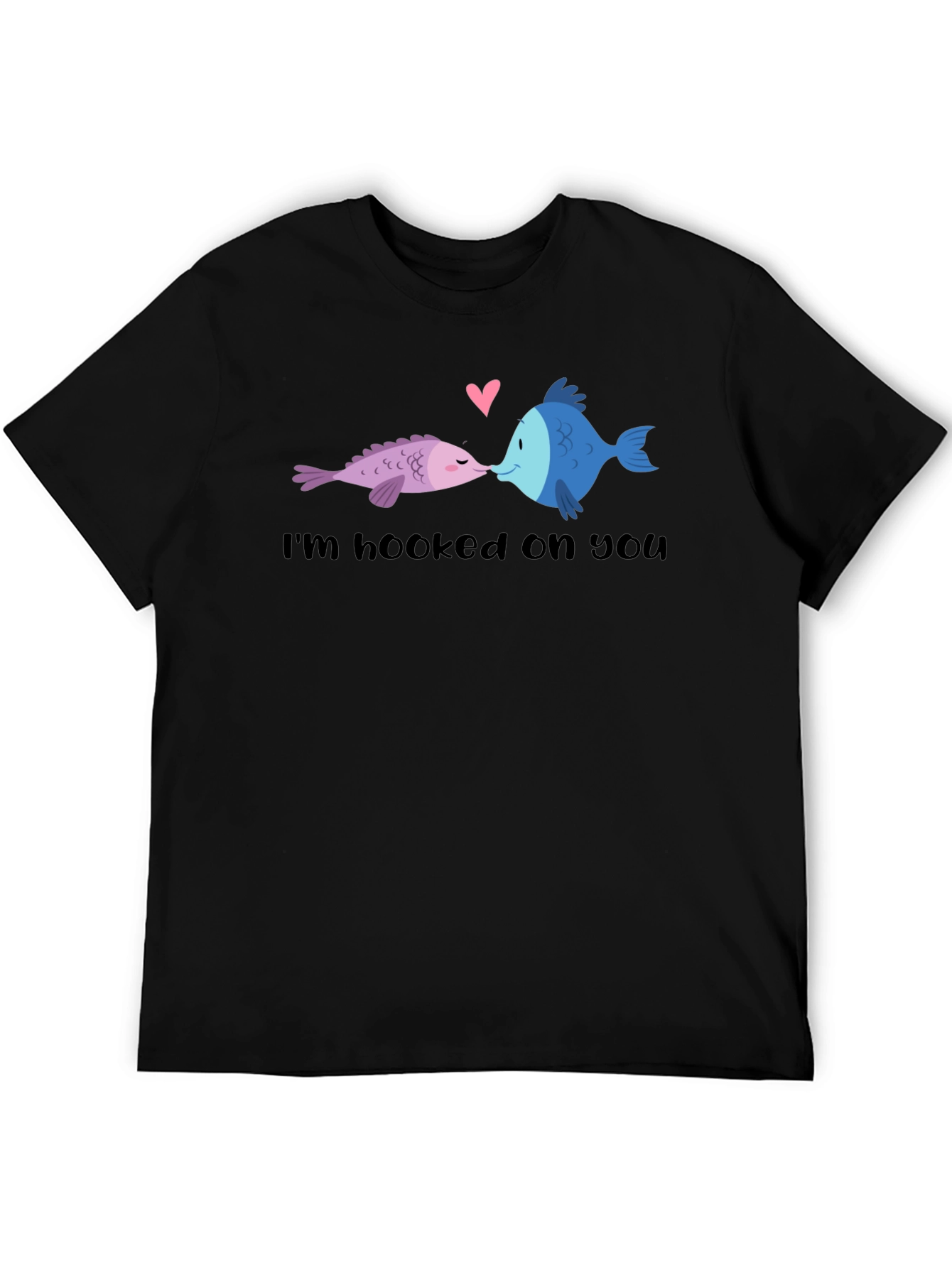 Hooked on You Fish Graphic T-Shirt