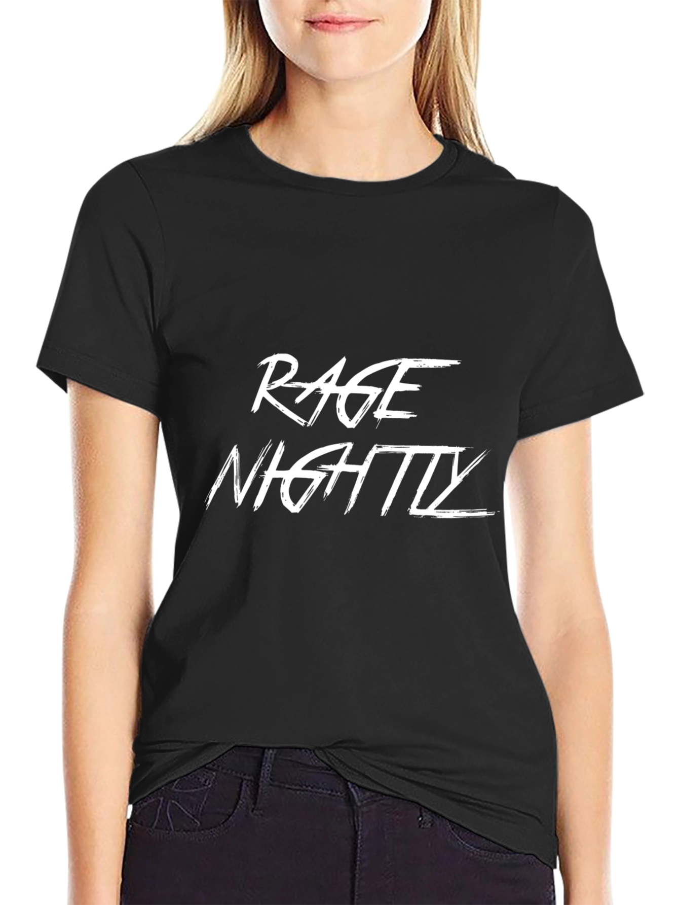Rage Nightly Black Graphic Tee