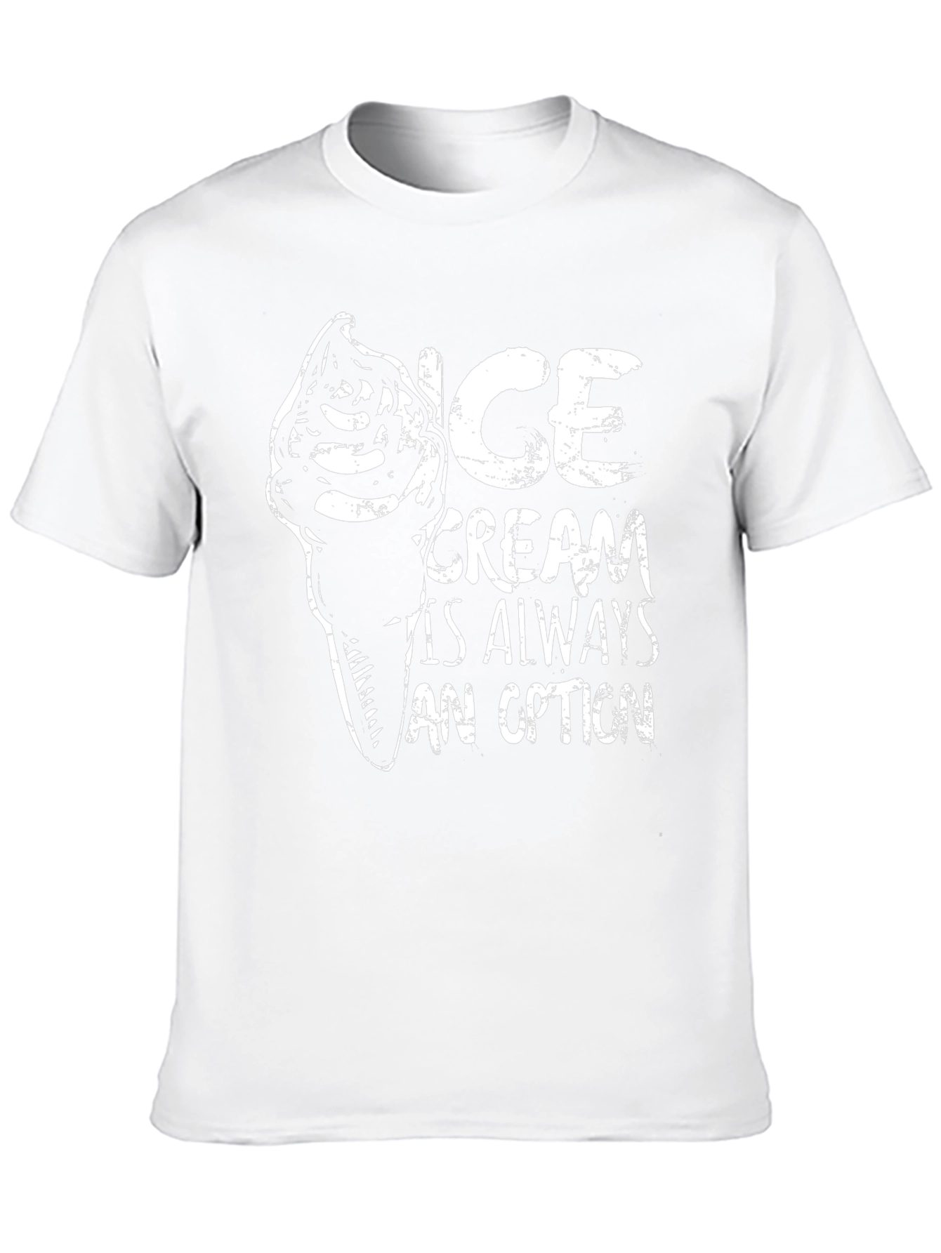 Ice Cream is Always an Option Black Graphic Tee
