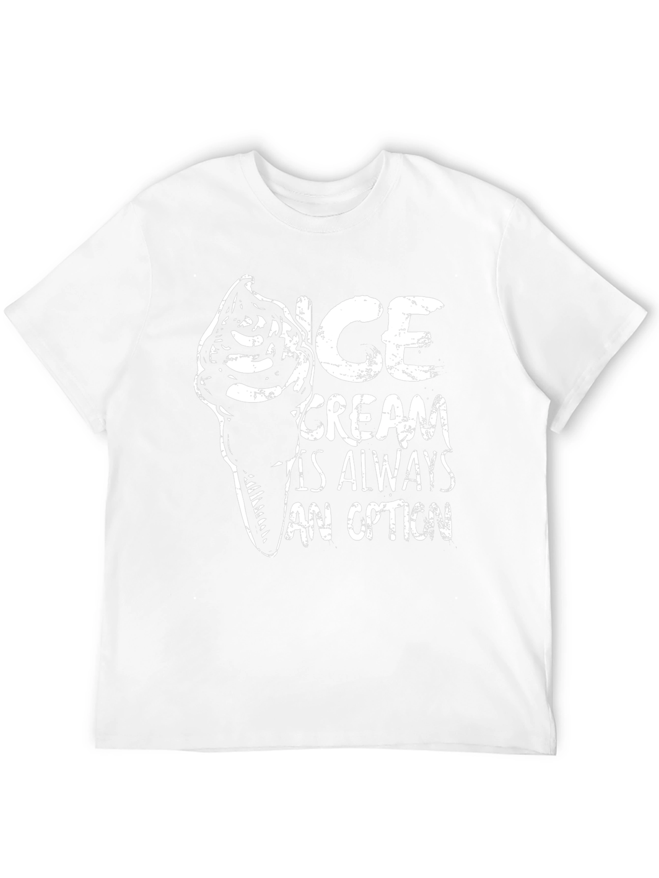 Ice Cream is Always an Option Black Graphic Tee