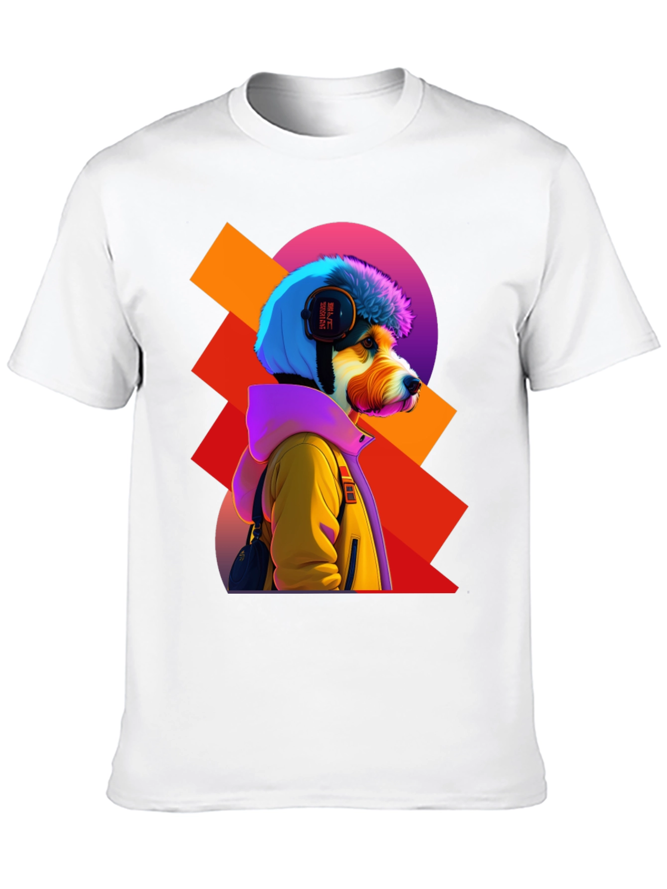 Cool Dog Tee: Retro Graphic Print