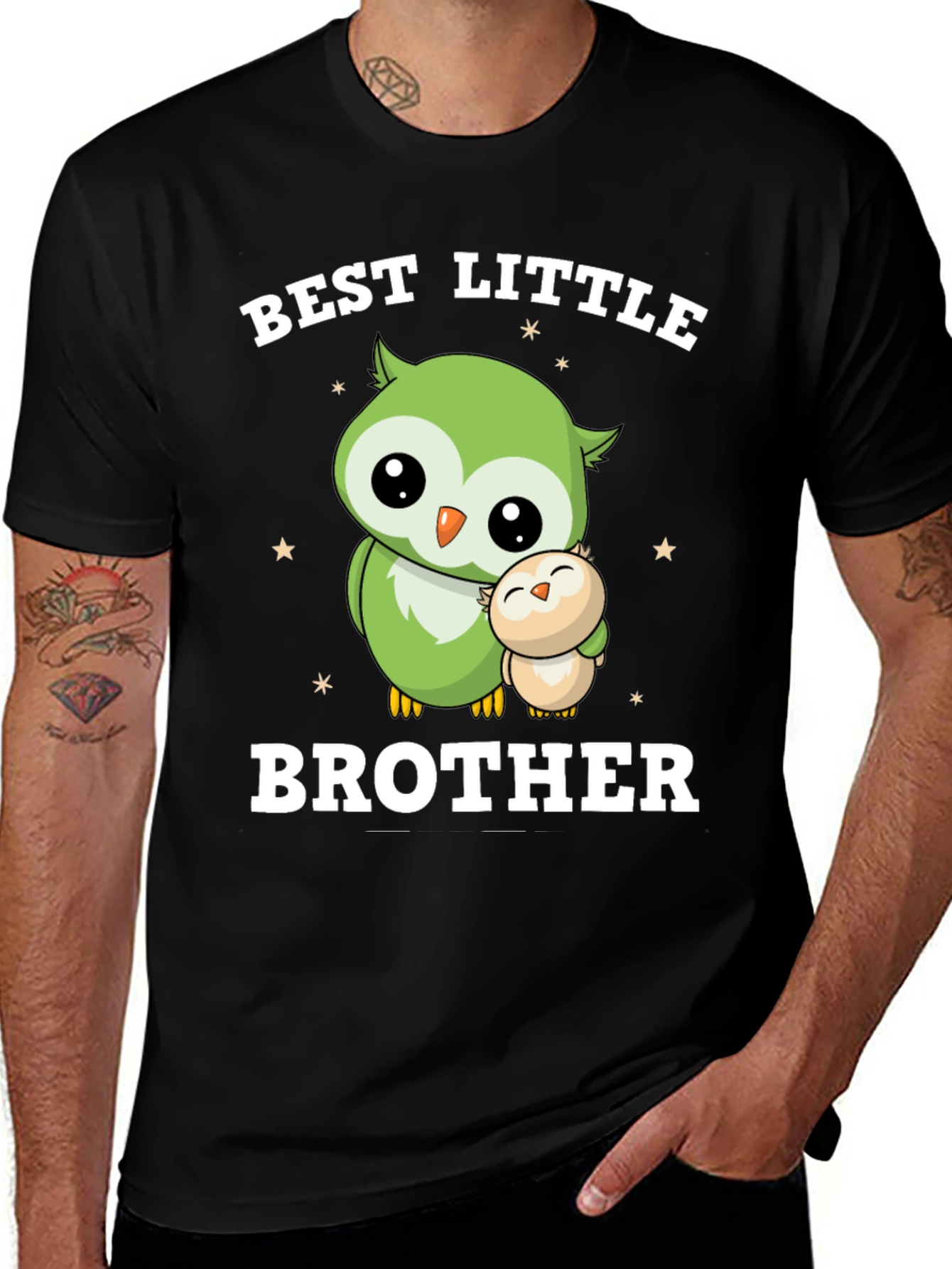 Best Little Brother Owl T-Shirt