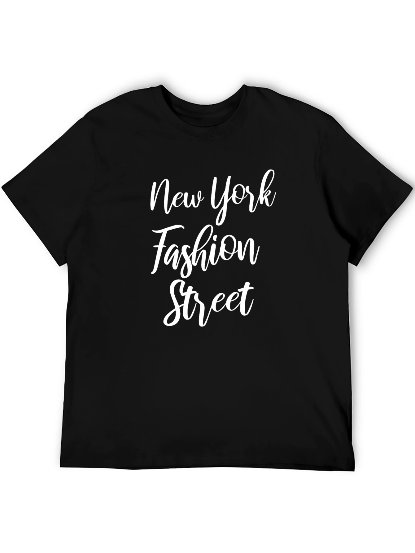 New York Fashion Street Black T-Shirt