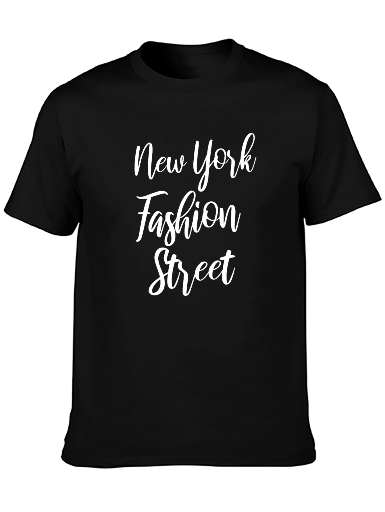 New York Fashion Street Black T-Shirt