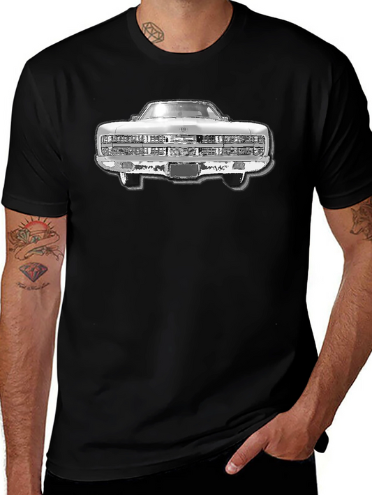 Vintage Car Graphic Black T-Shirt