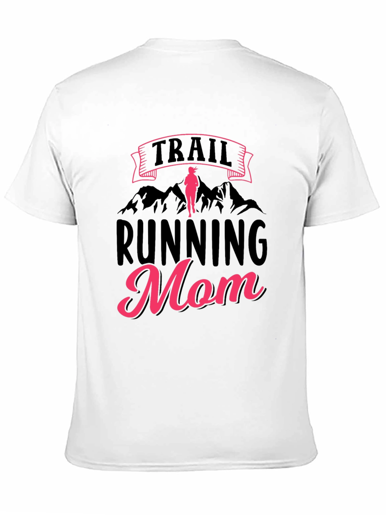 Trail Running Mom Graphic Tee - Black