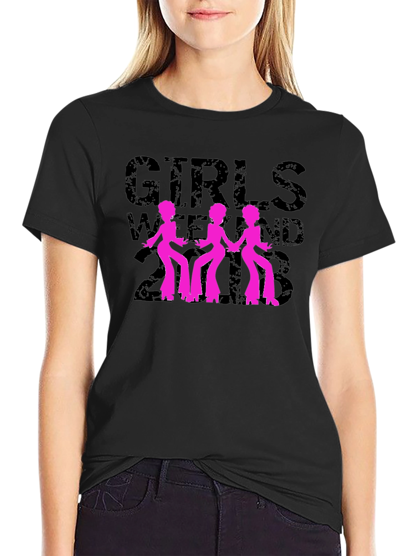 Girls Weekend 2018 Black Graphic T-Shirt