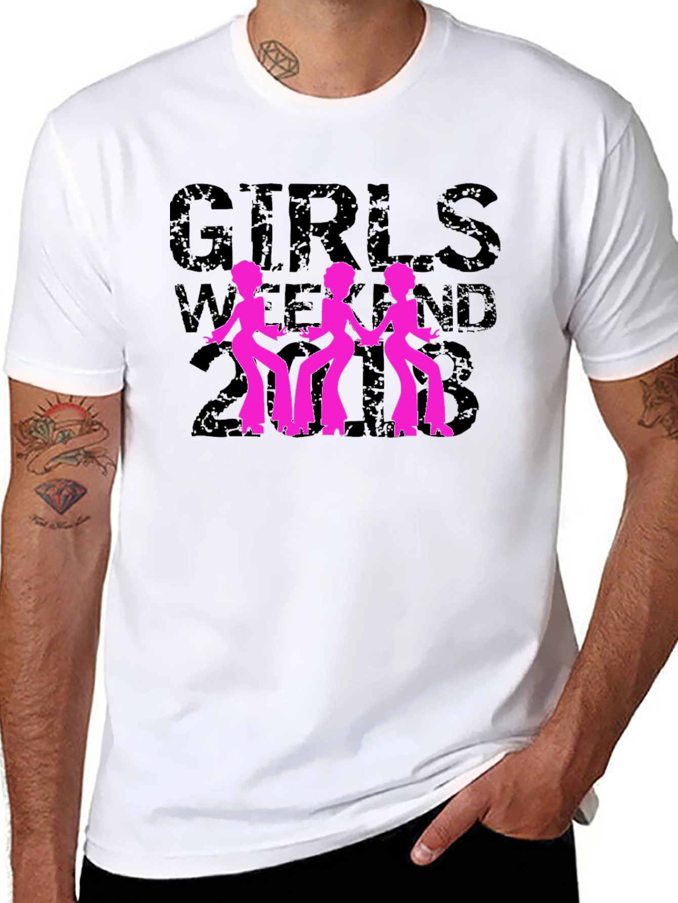 Girls Weekend 2018 Black Graphic T-Shirt