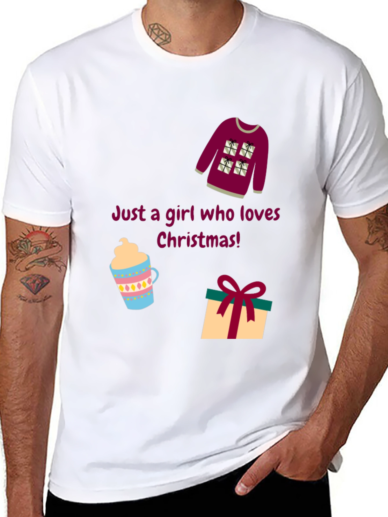 Christmas Lover Graphic Tee - Holiday Style