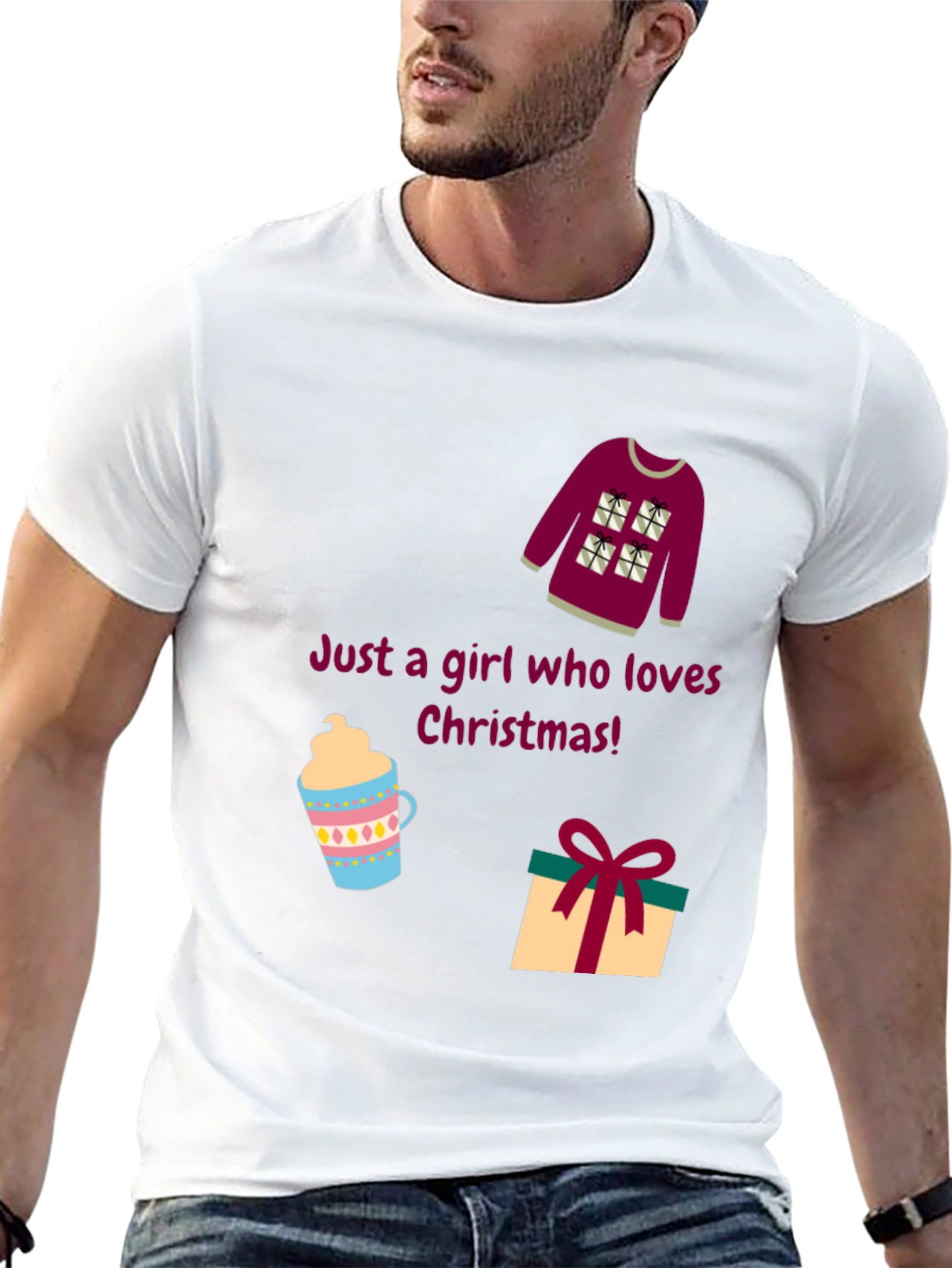 Christmas Lover Graphic Tee - Holiday Style