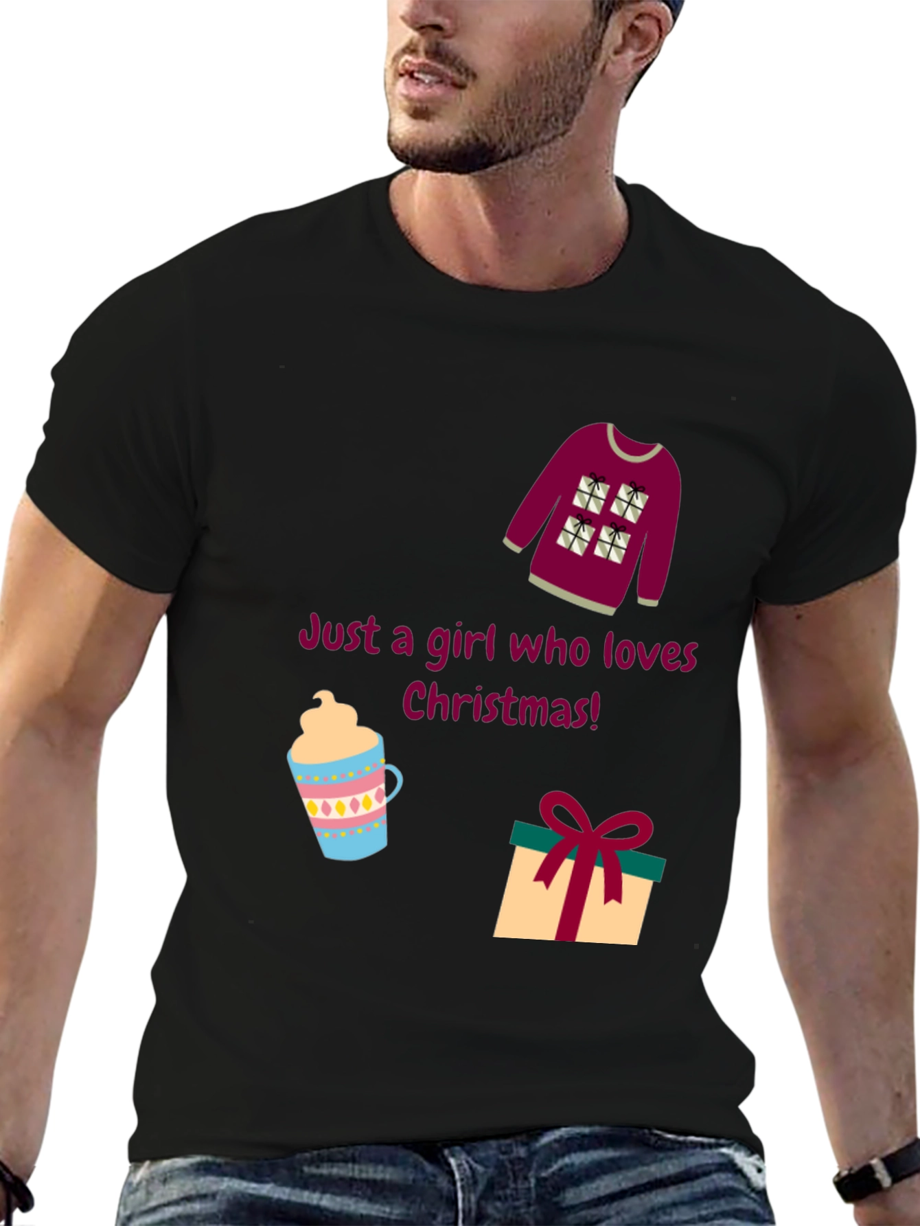 Christmas Lover Graphic Tee - Holiday Style