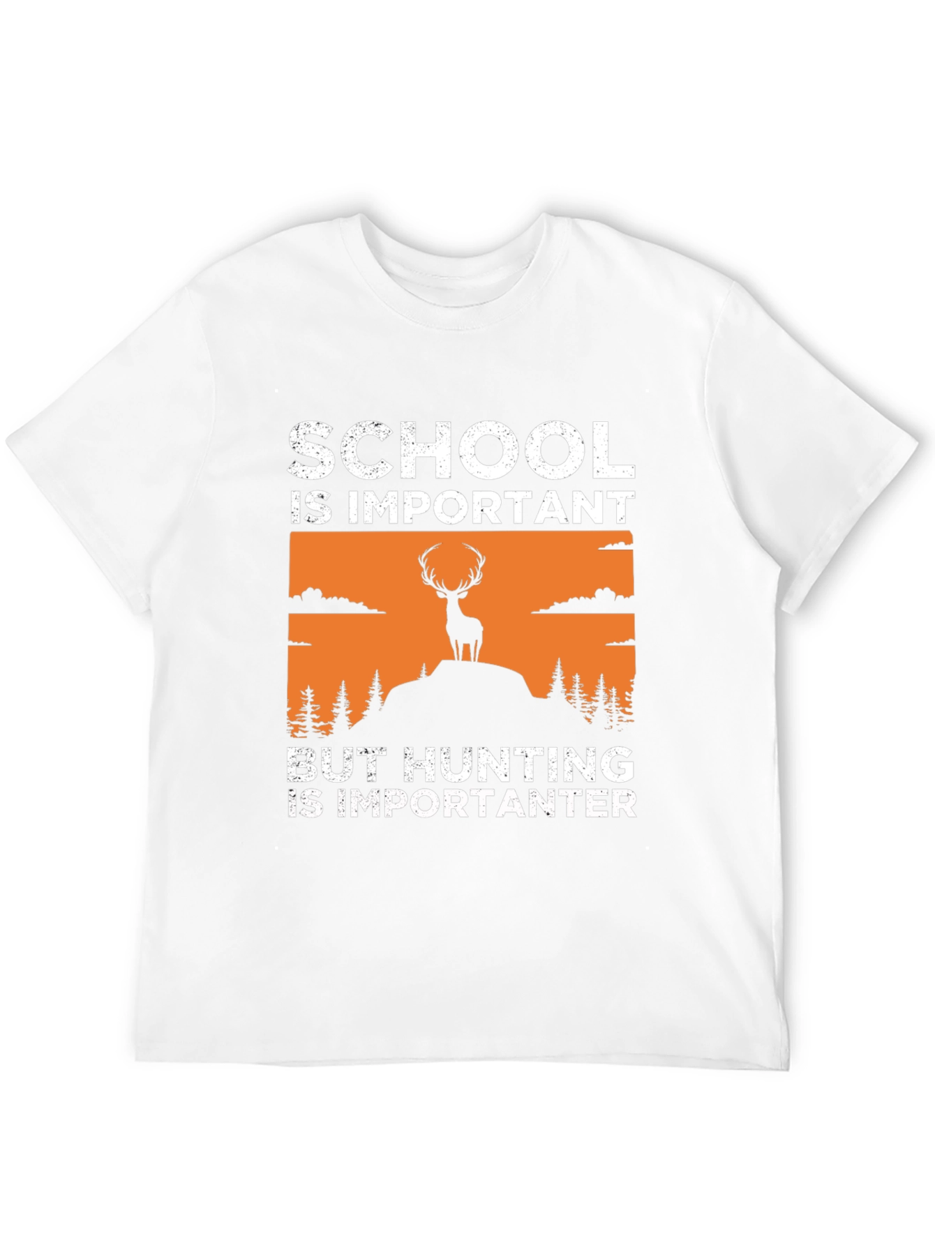 School Important Hunting More Importanter T-Shirt