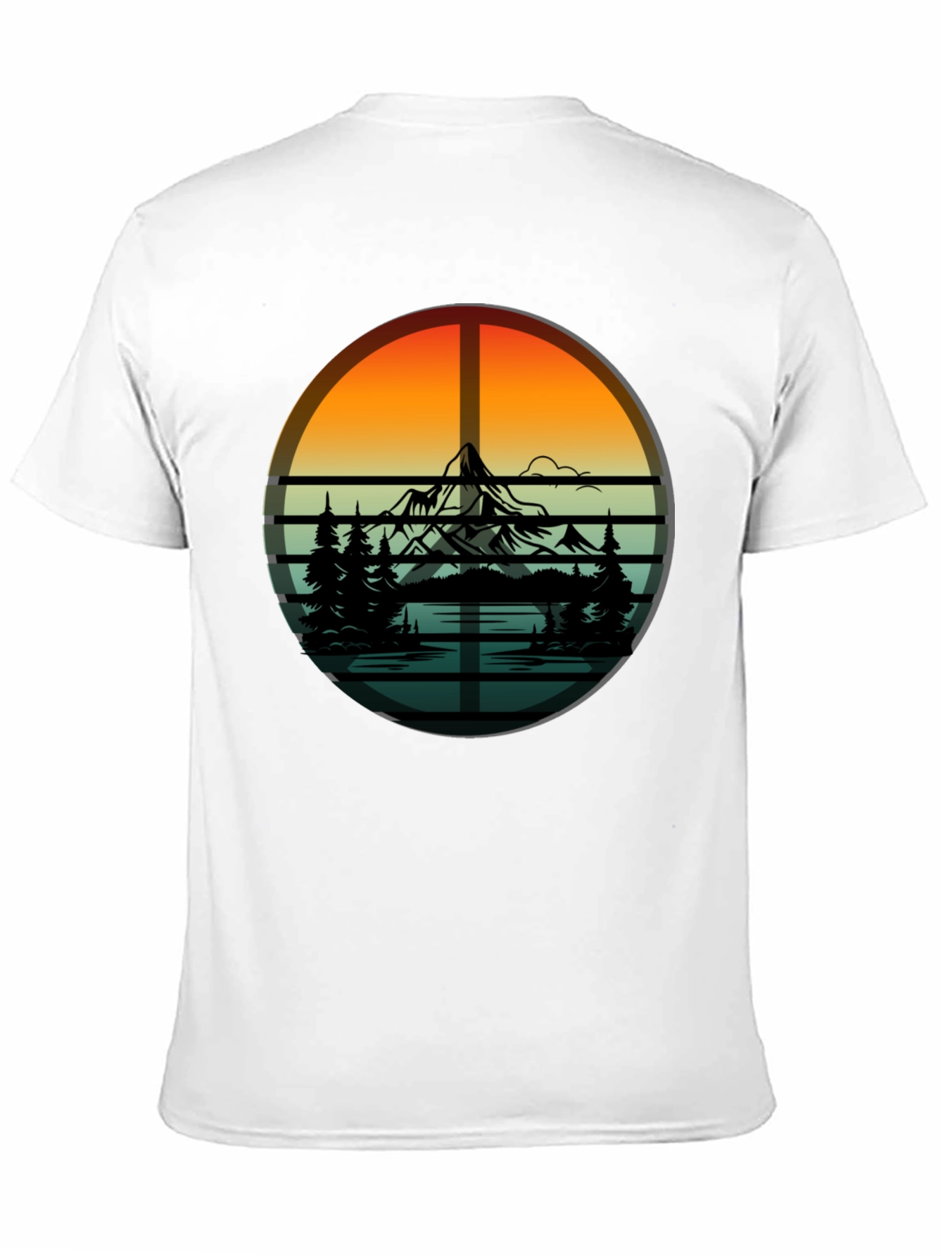 Mountain & Trees Graphic Tee - Nature Lovers T-Shirt