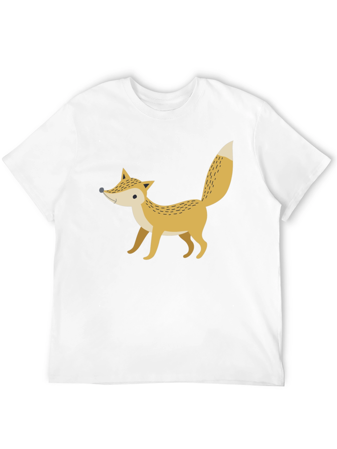 Fox Graphic Print Black T-Shirt