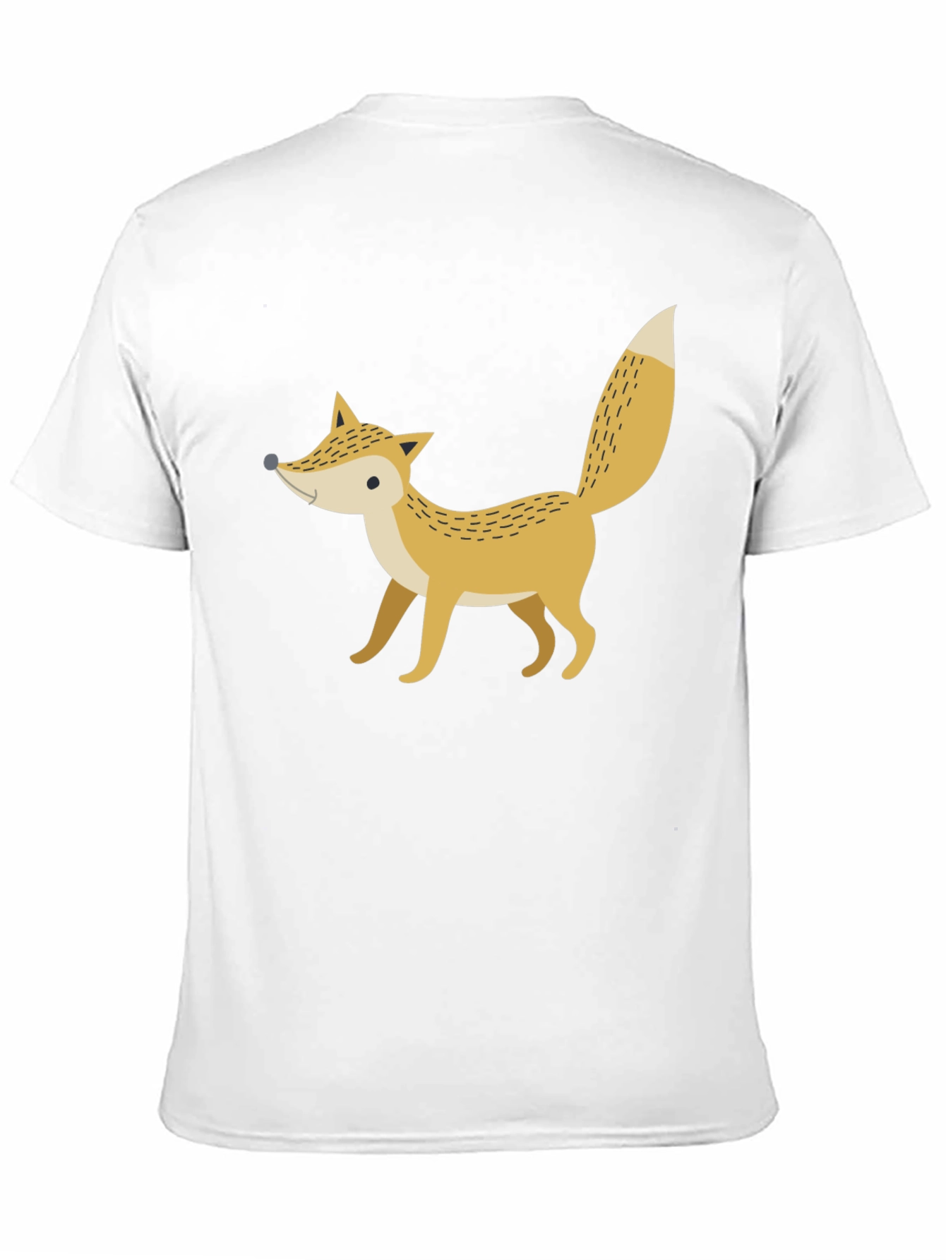 Fox Graphic Print Black T-Shirt
