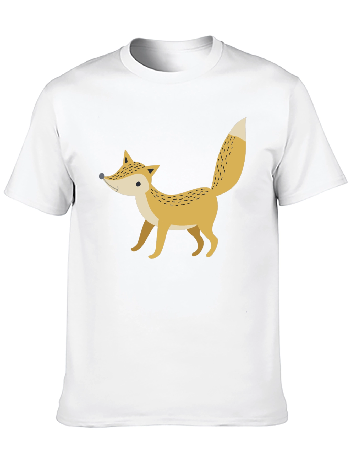 Fox Graphic Print Black T-Shirt