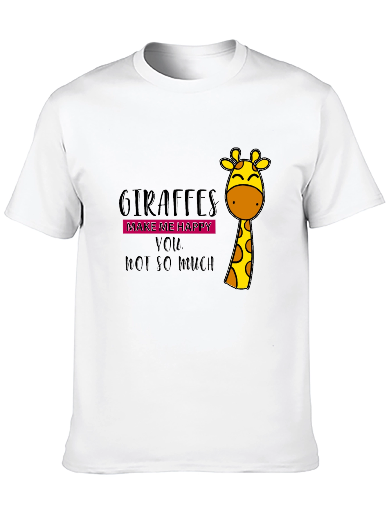 Giraffe Lover Black T-Shirt