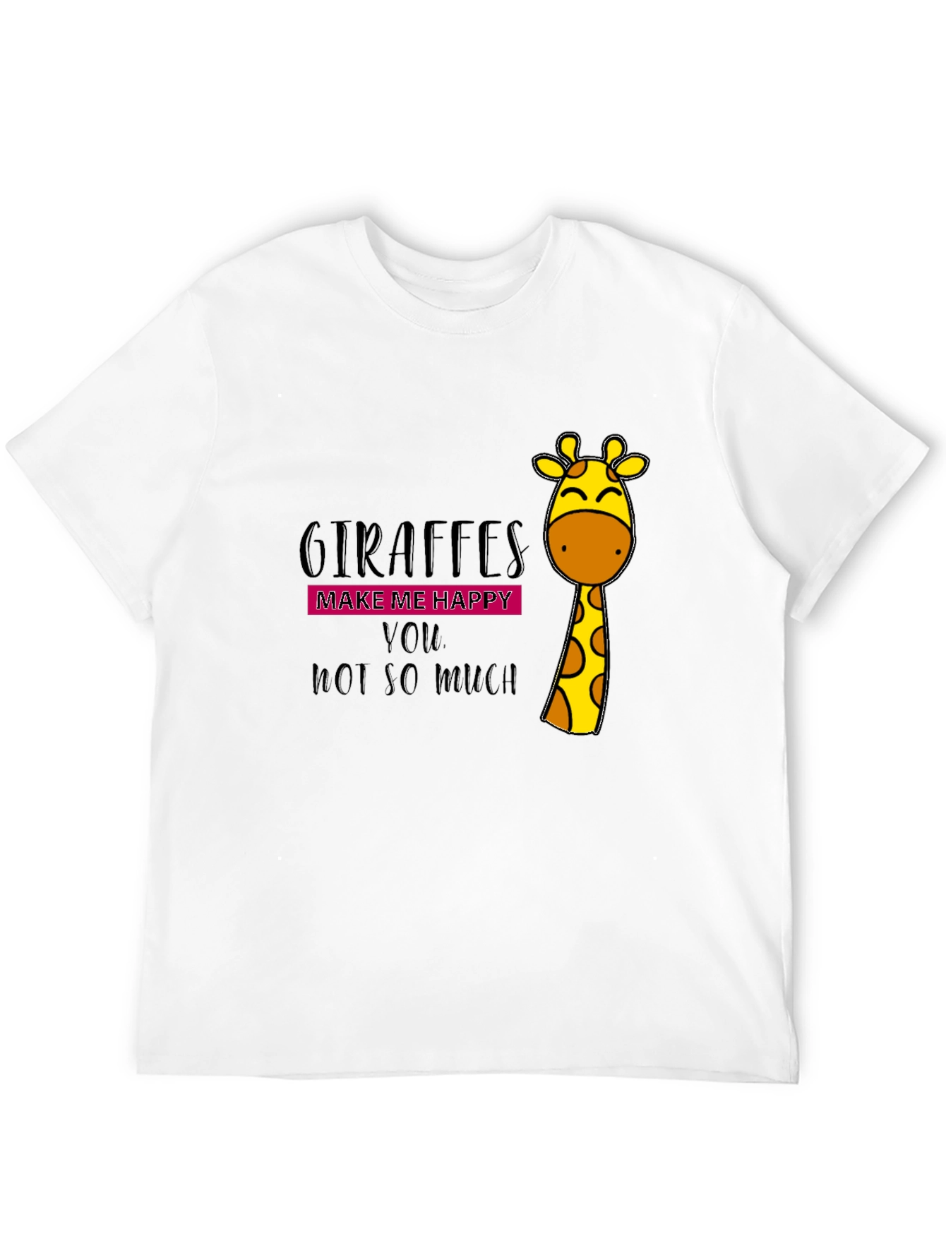 Giraffe Lover Black T-Shirt