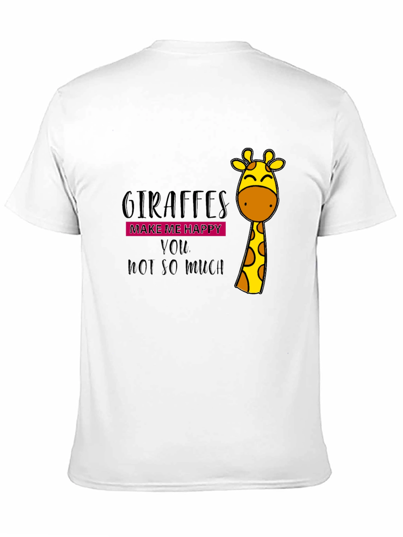 Giraffe Lover Black T-Shirt