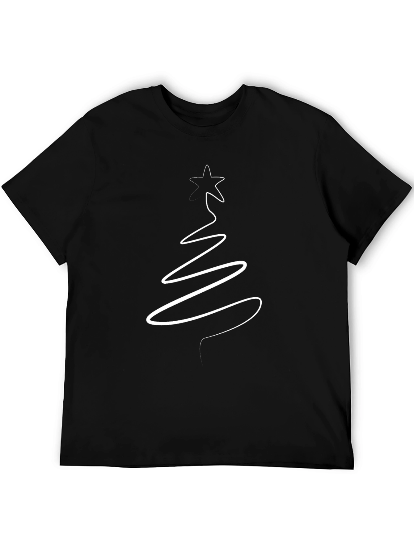 Minimalist Christmas Tree T-Shirt - Holiday Style