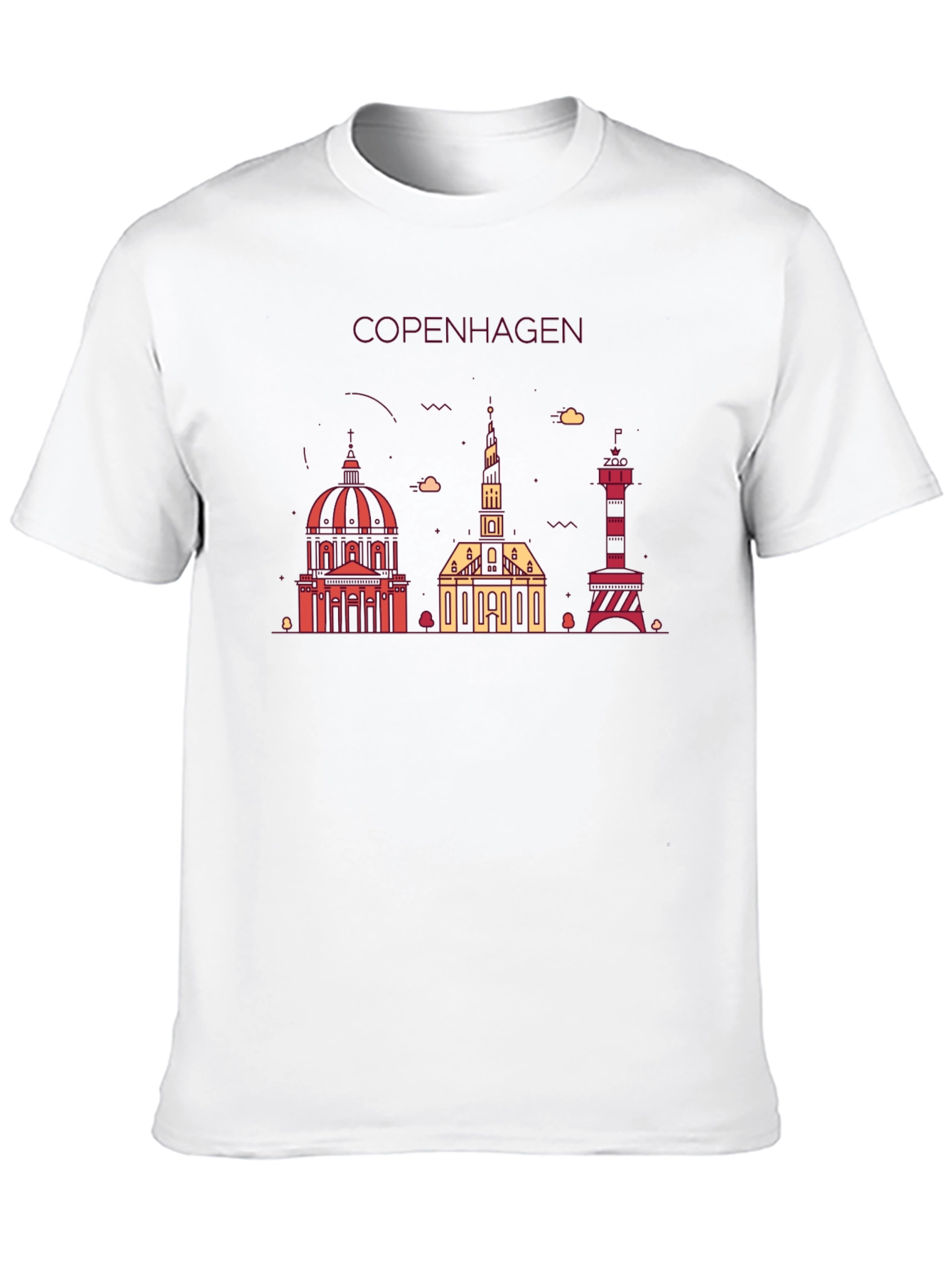 Copenhagen Skyline Graphic Tee