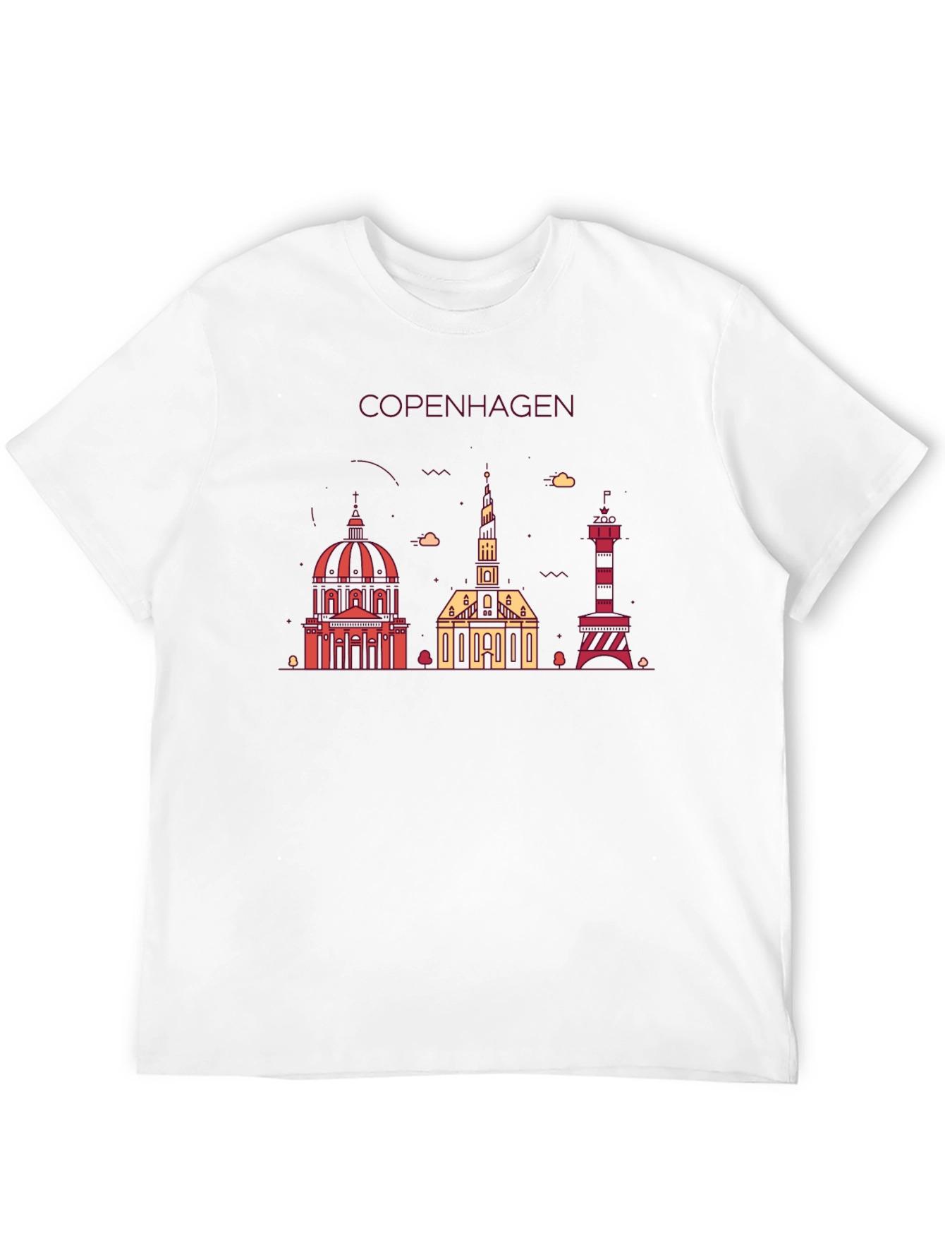 Copenhagen Skyline Graphic Tee