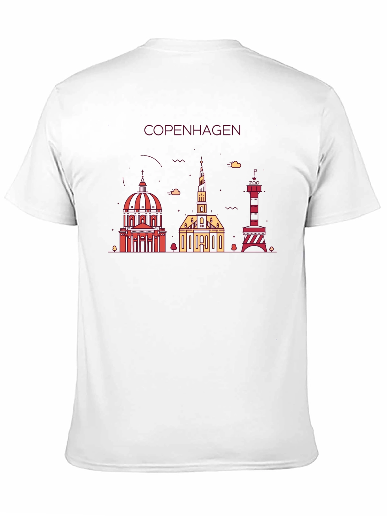 Copenhagen Skyline Graphic Tee