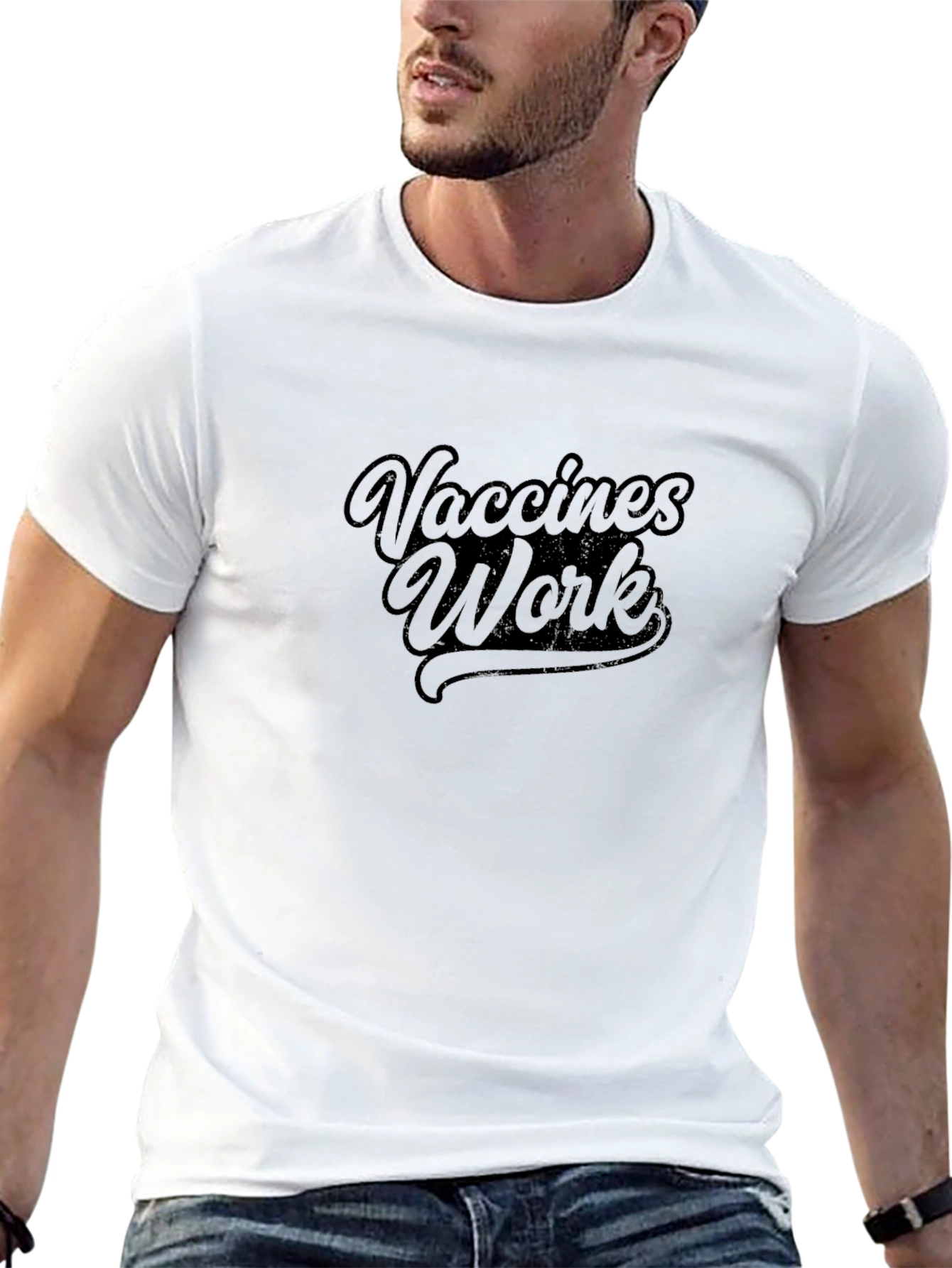 Vaccines Work Black Graphic T-Shirt
