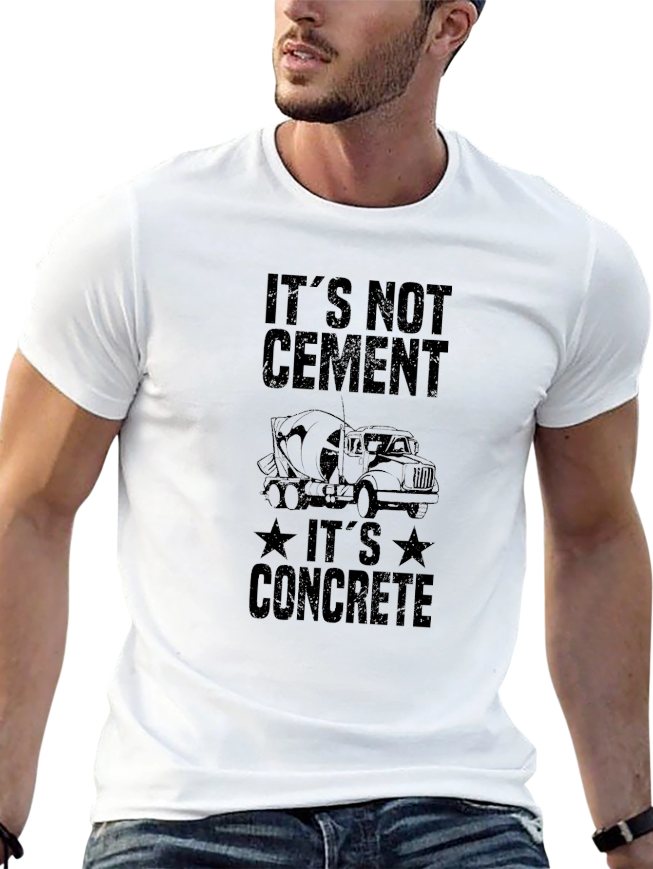 Its Not Cement Concrete Truck Mens T-Shirt