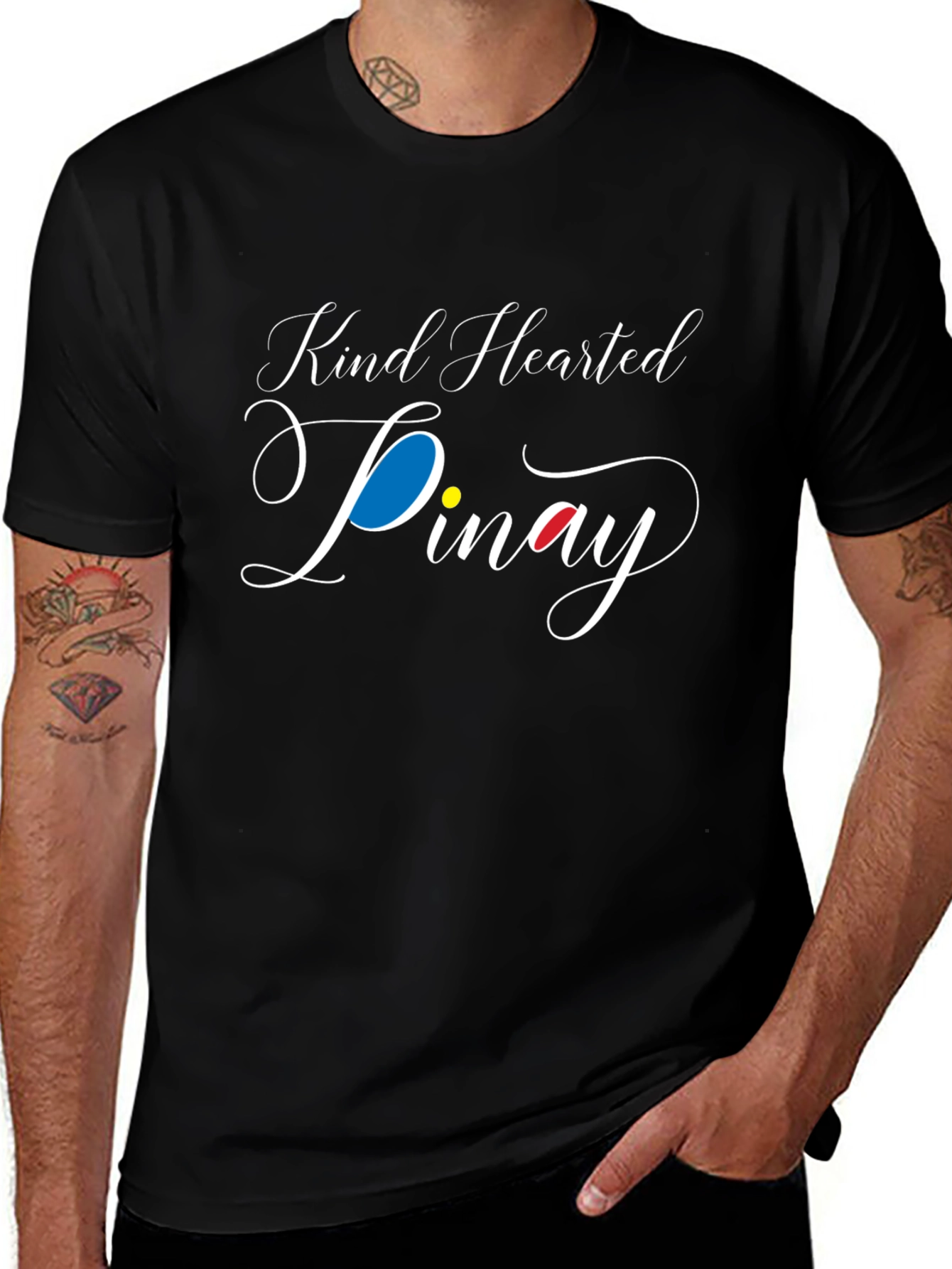 Kind Hearted Pinay Black T-Shirt