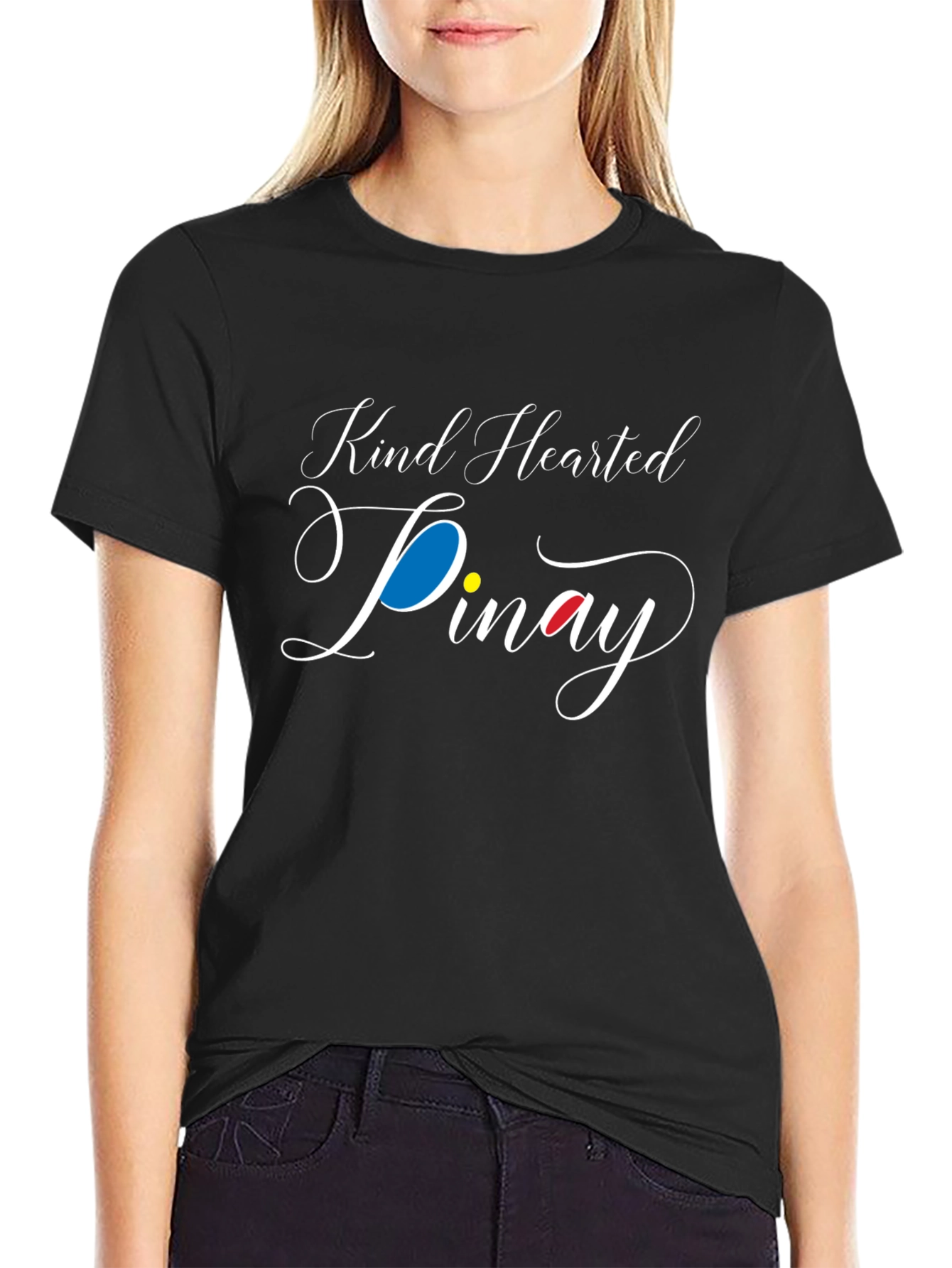 Kind Hearted Pinay Black T-Shirt