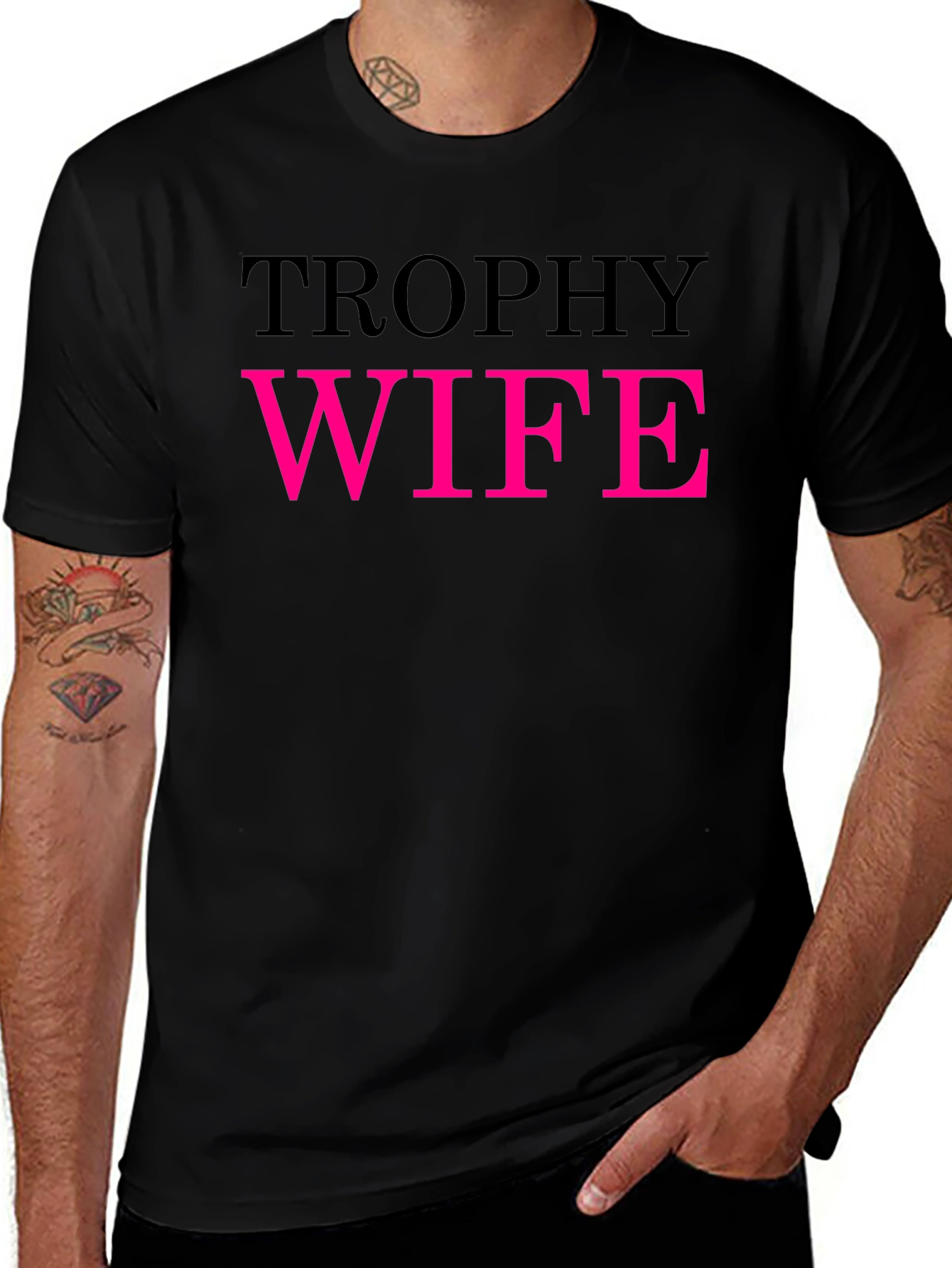 Trophy Wife Graphic Tee - Funny Statement Shirt