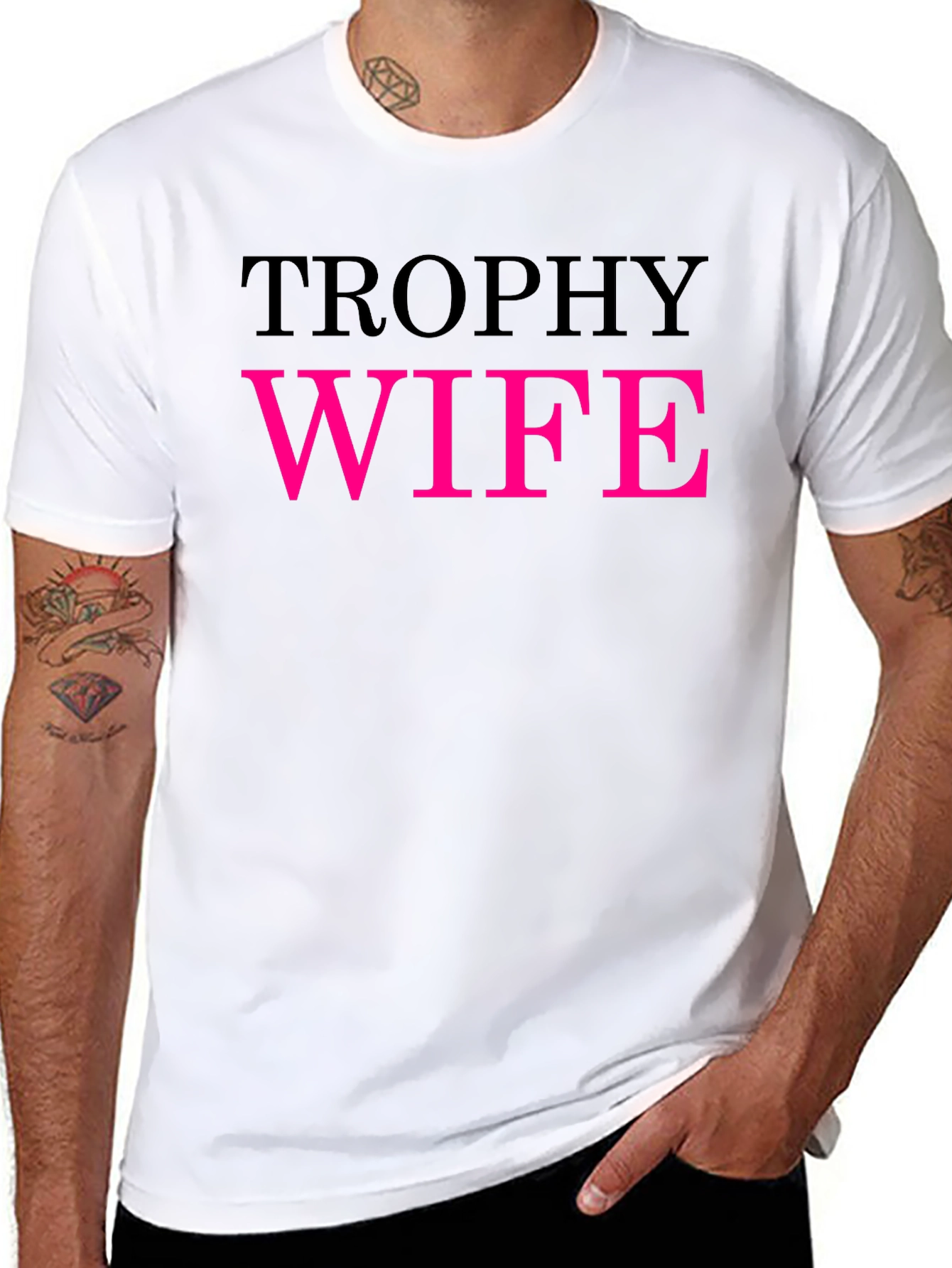 Trophy Wife Graphic Tee - Funny Statement Shirt