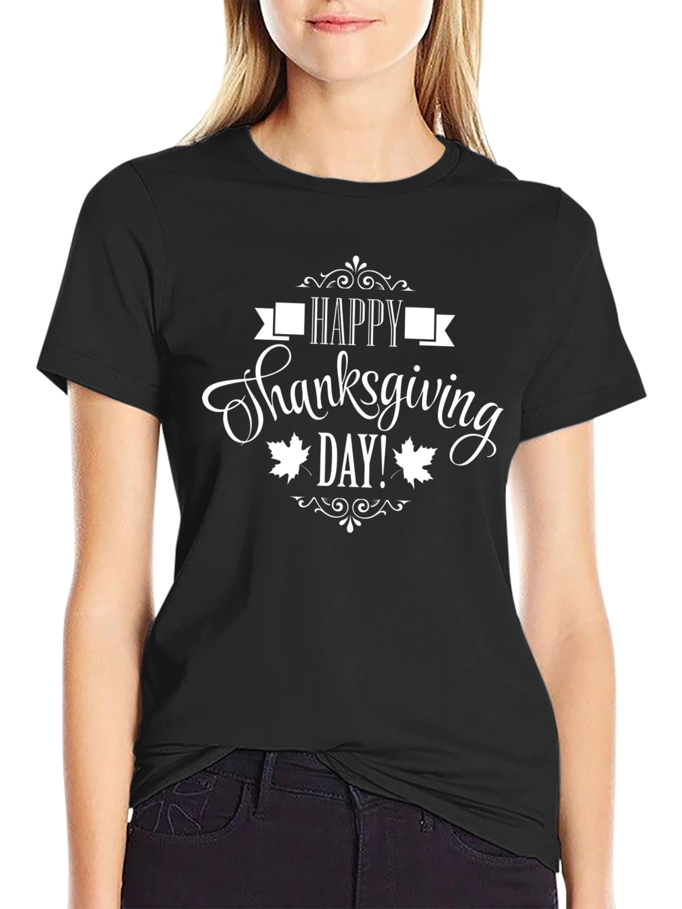 Happy Thanksgiving Day Graphic T-Shirt