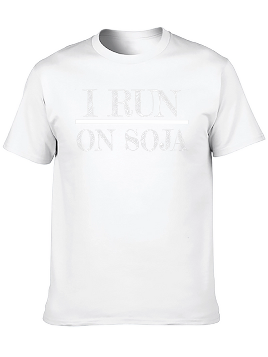 I Run On Soja T-Shirt - Vegan Fitness Tee