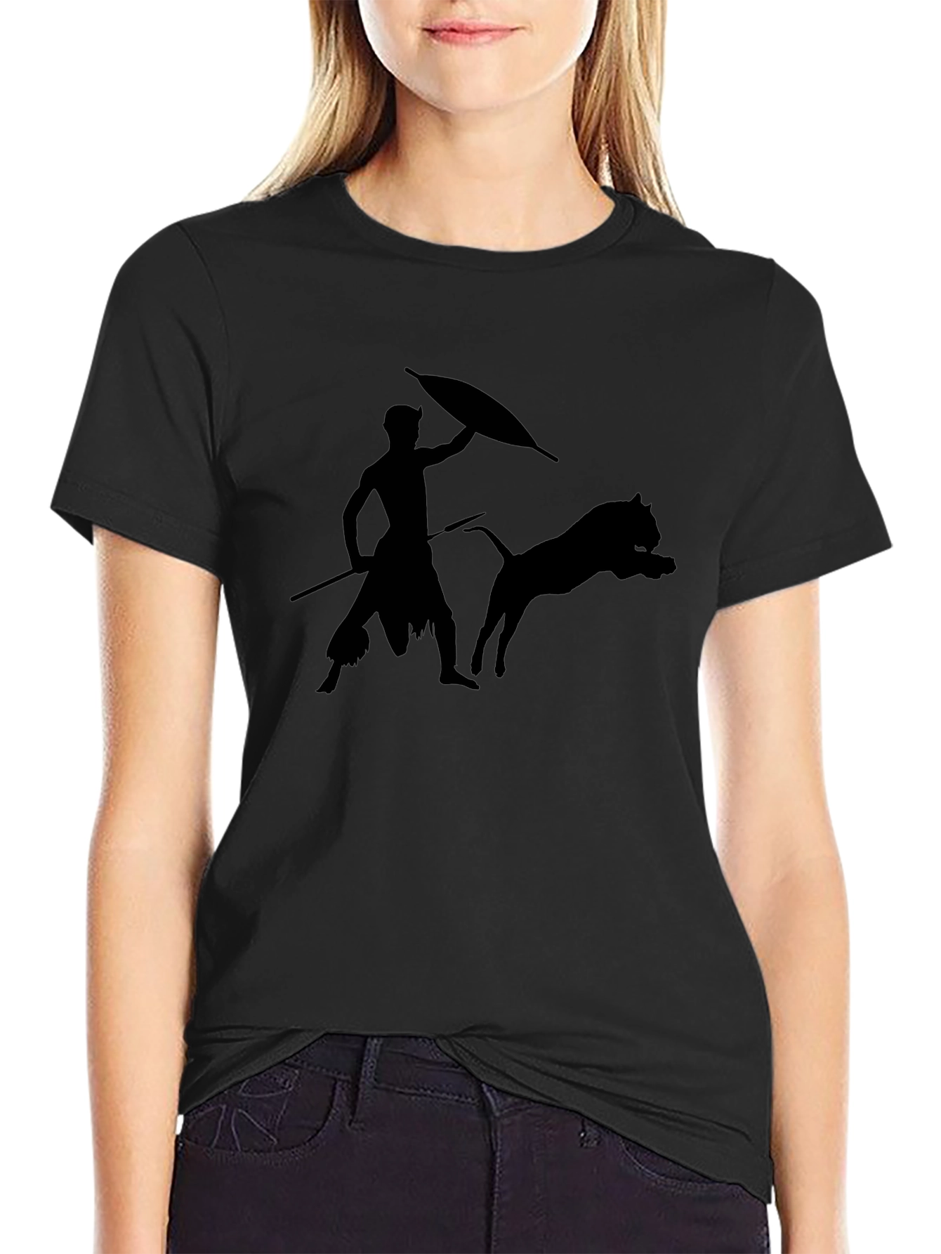 Warrior Silhouette Black T-Shirt
