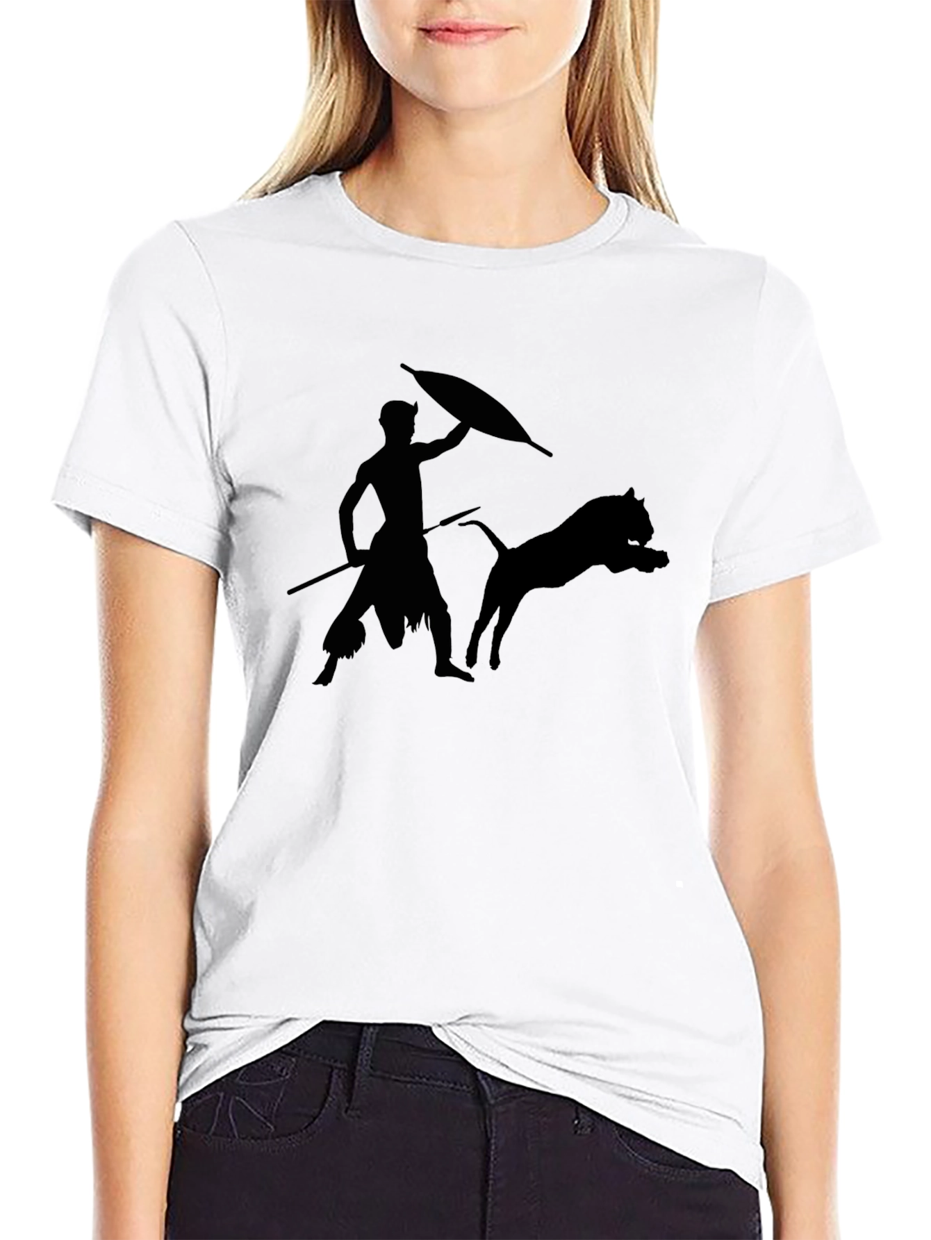 Warrior Silhouette Black T-Shirt