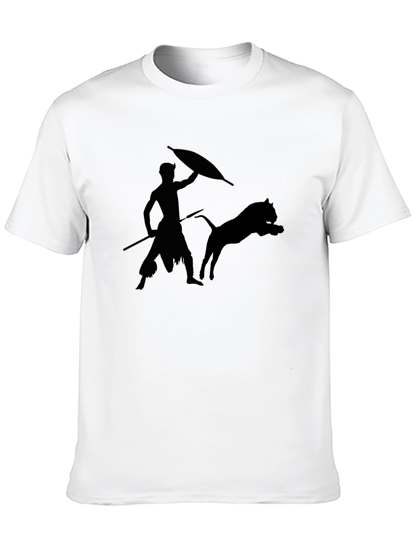 Warrior Silhouette Black T-Shirt