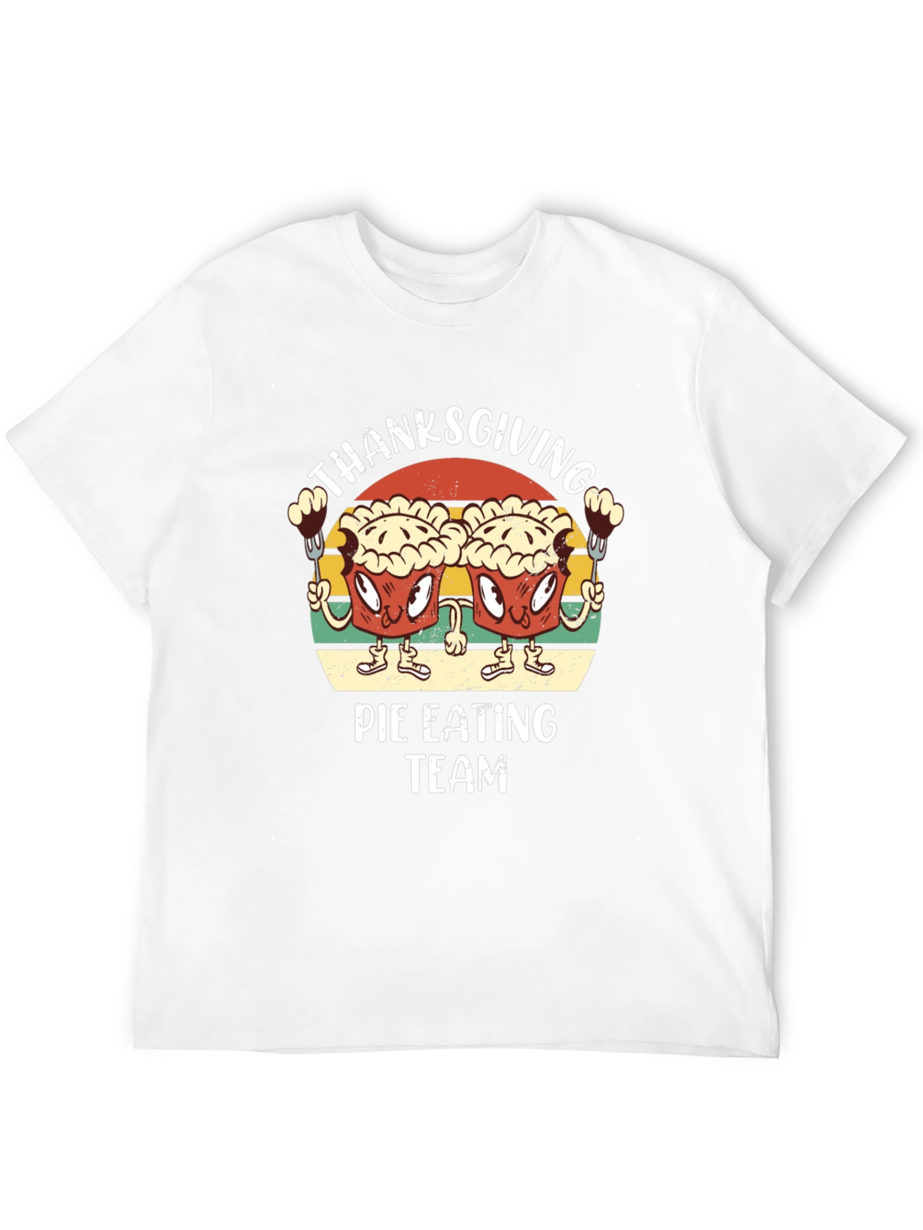 Thanksgiving Pie Eating Team Graphic T-Shirt