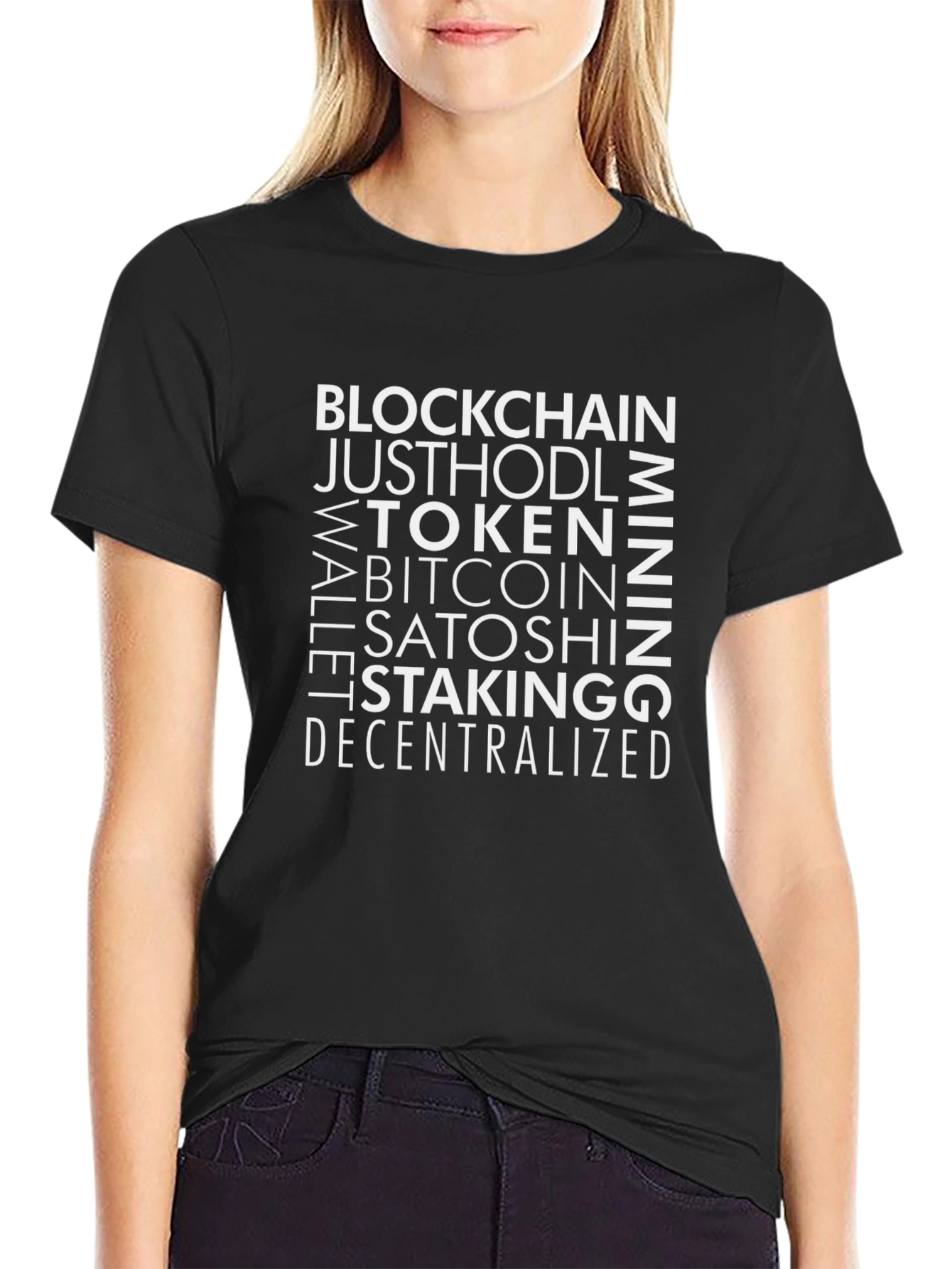 Crypto Enthusiast T-Shirt - Blockchain Design