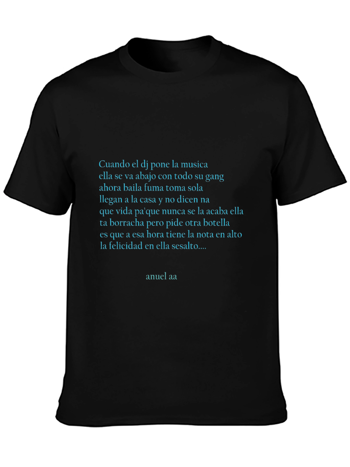 Anuel AA Lyric Tee - Urban Style